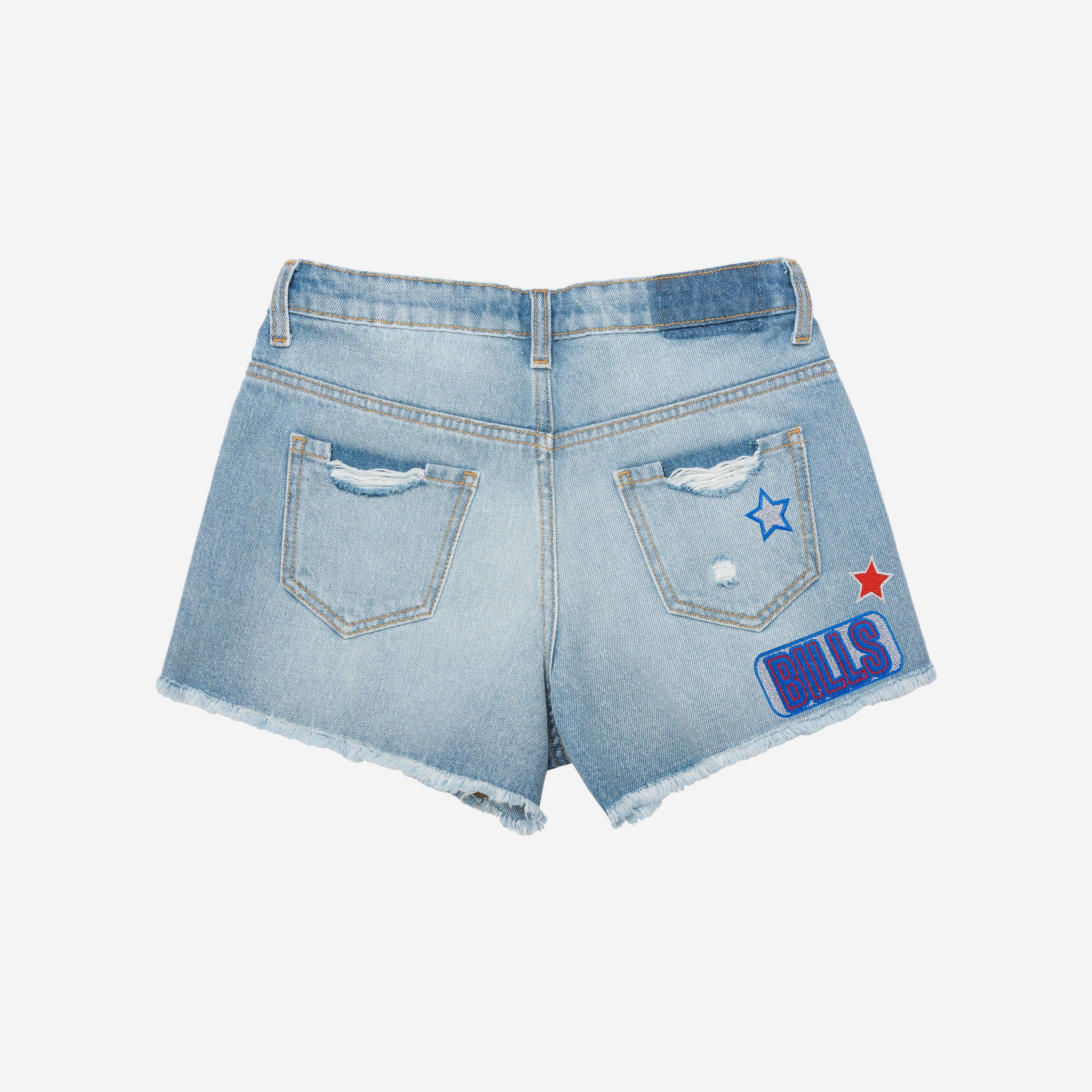Buffalo Bills Womens Team Logo Denim Shorts 4 Buffalo Bills Womens Team Logo Denim Shorts