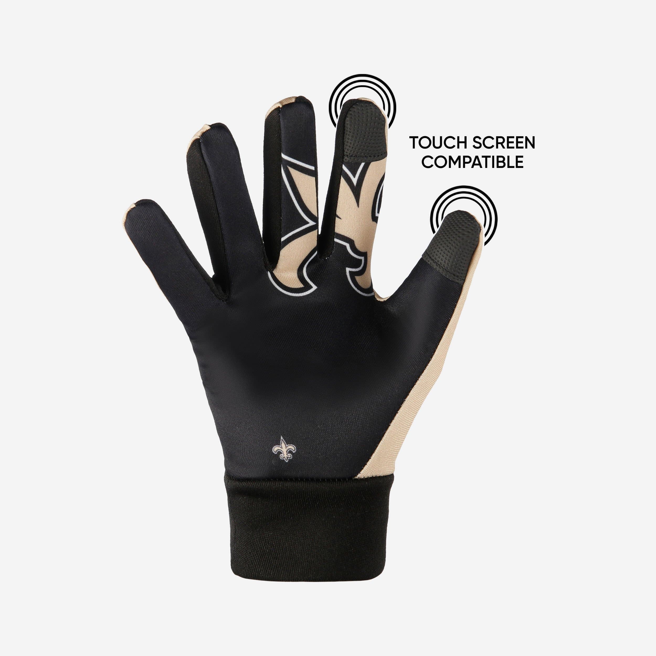 New Orleans Saints Palm Logo Texting Gloves 3 New Orleans Saints Palm Logo Texting Gloves