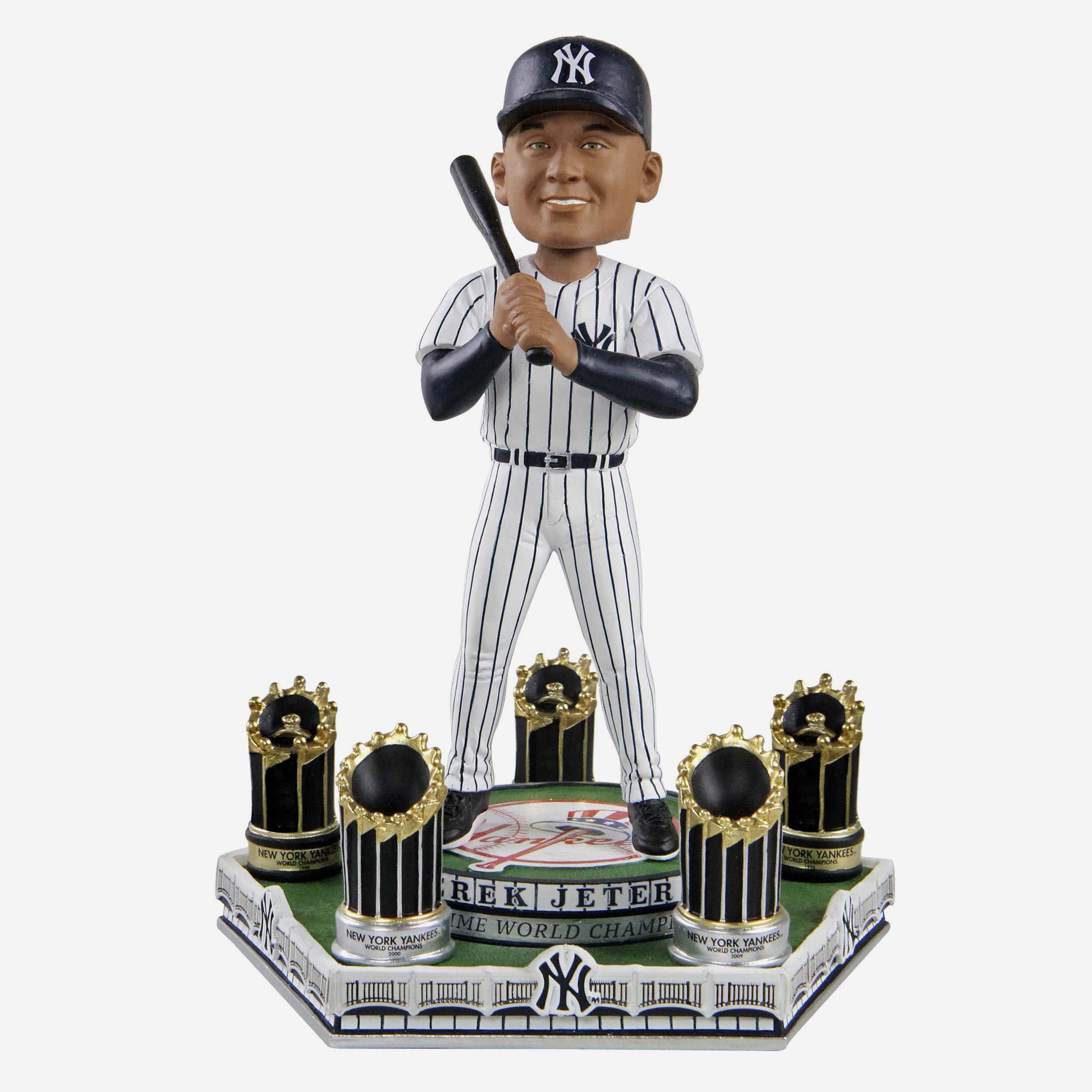 Derek Jeter New York Yankees 5X World Series Champion Spinning Bobblehead 1 Derek Jeter New York Yankees 5X World Series Champion Spinning Bobblehead
