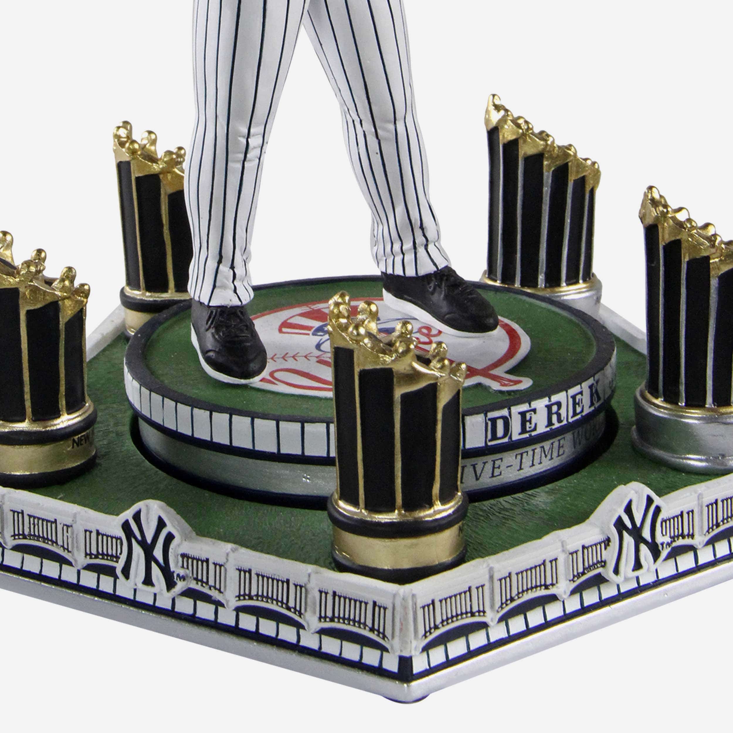 Derek Jeter New York Yankees 5X World Series Champion Spinning Bobblehead 5 Derek Jeter New York Yankees 5X World Series Champion Spinning Bobblehead