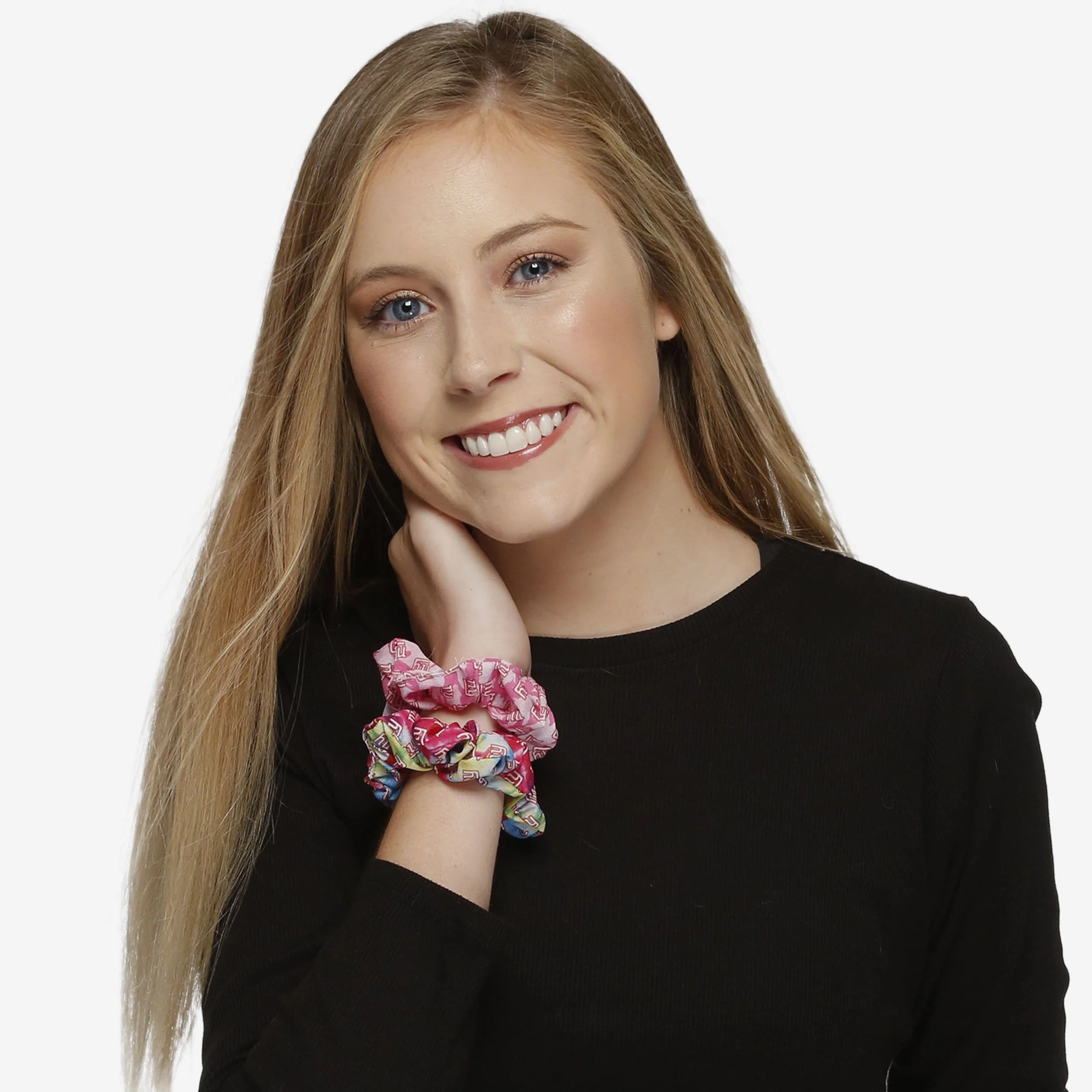 New York Giants Mini Print 3 Pack Scrunchies 3 New York Giants Mini Print 3 Pack Scrunchies