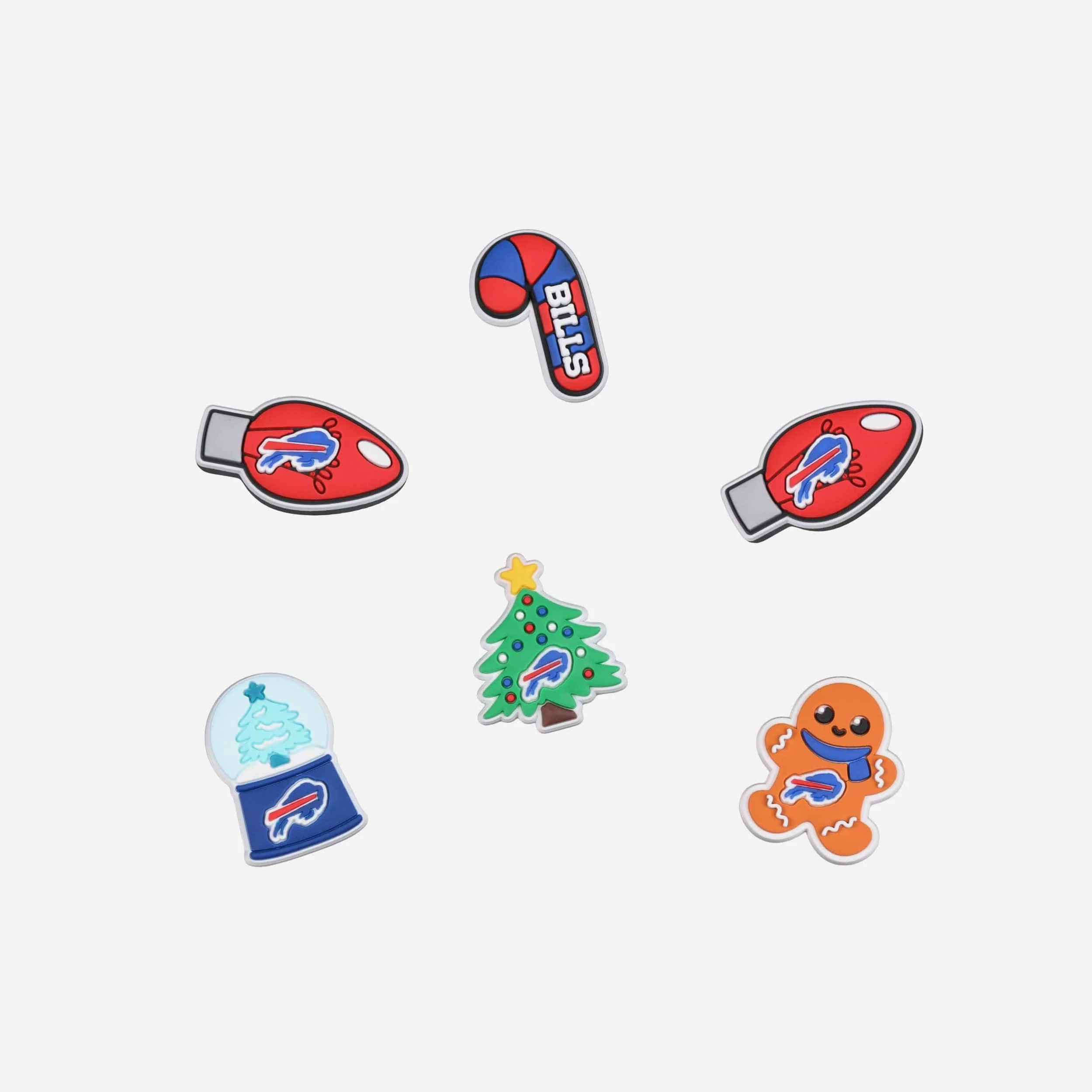 Buffalo Bills 6 Pack Holiday Team Clog Charms