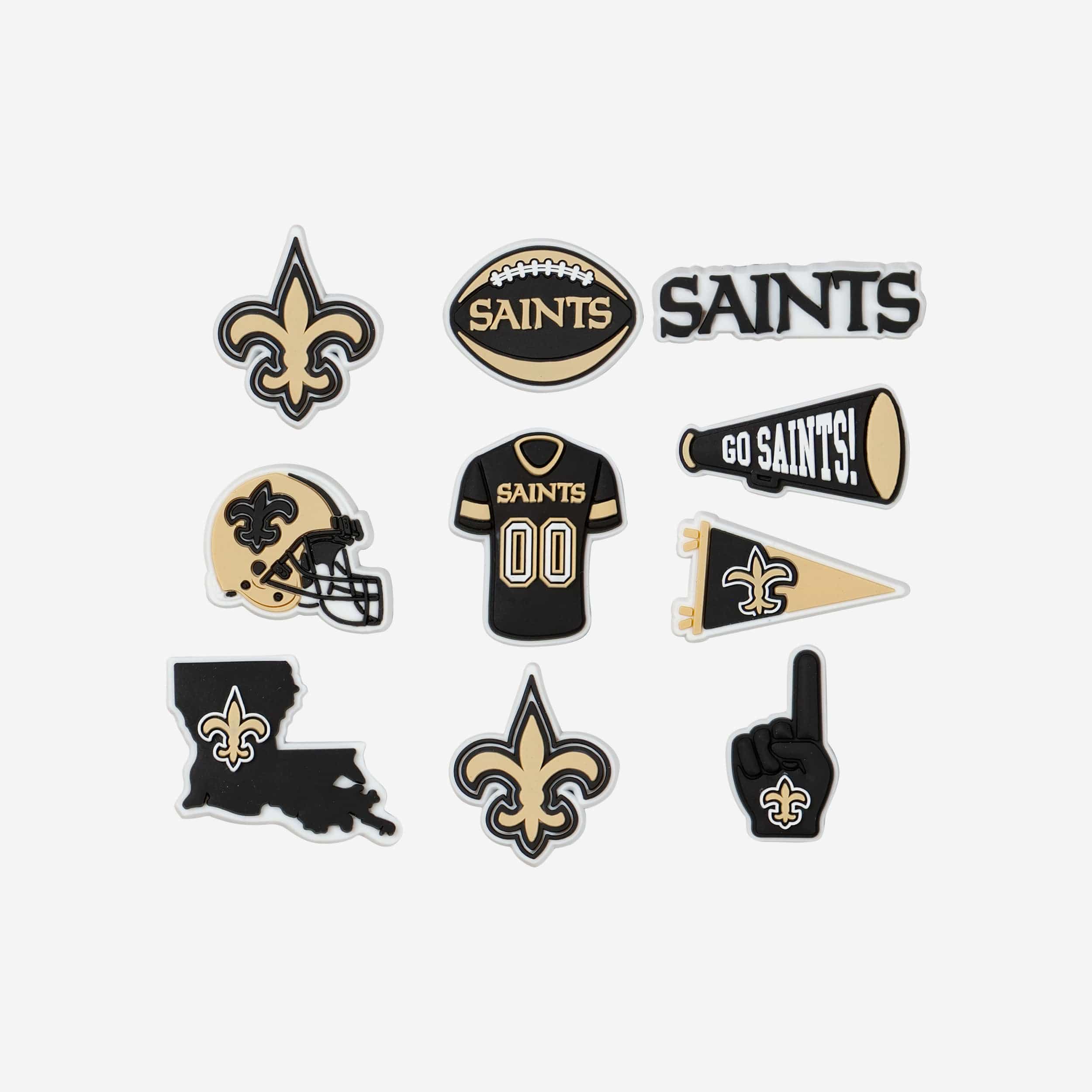 New Orleans Saints 10 Pack Team Clog Charms