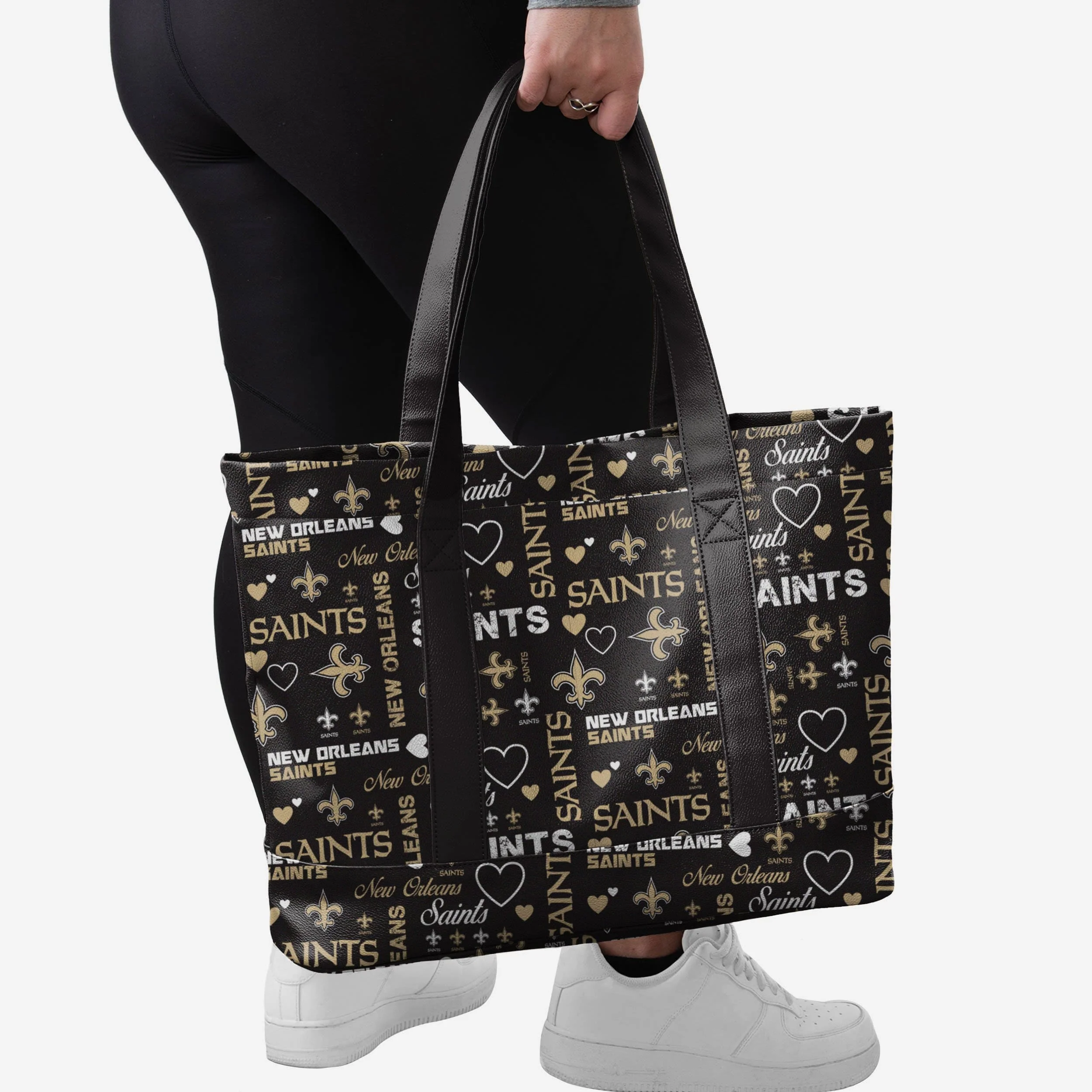 New Orleans Saints Logo Love Tote Bag 2 New Orleans Saints Logo Love Tote Bag