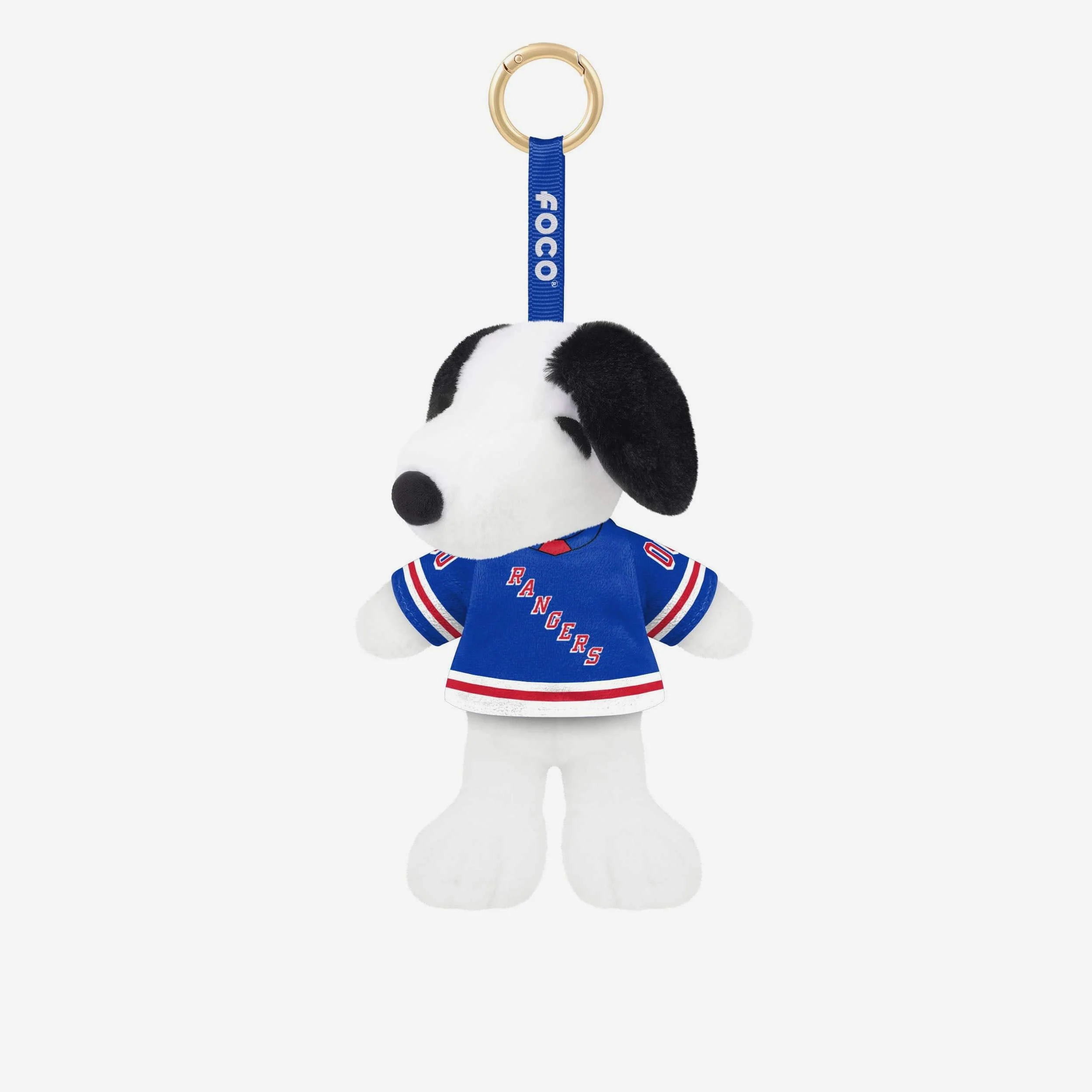New York Rangers Plush Snoopy Peanuts Bag Charm Keychain
