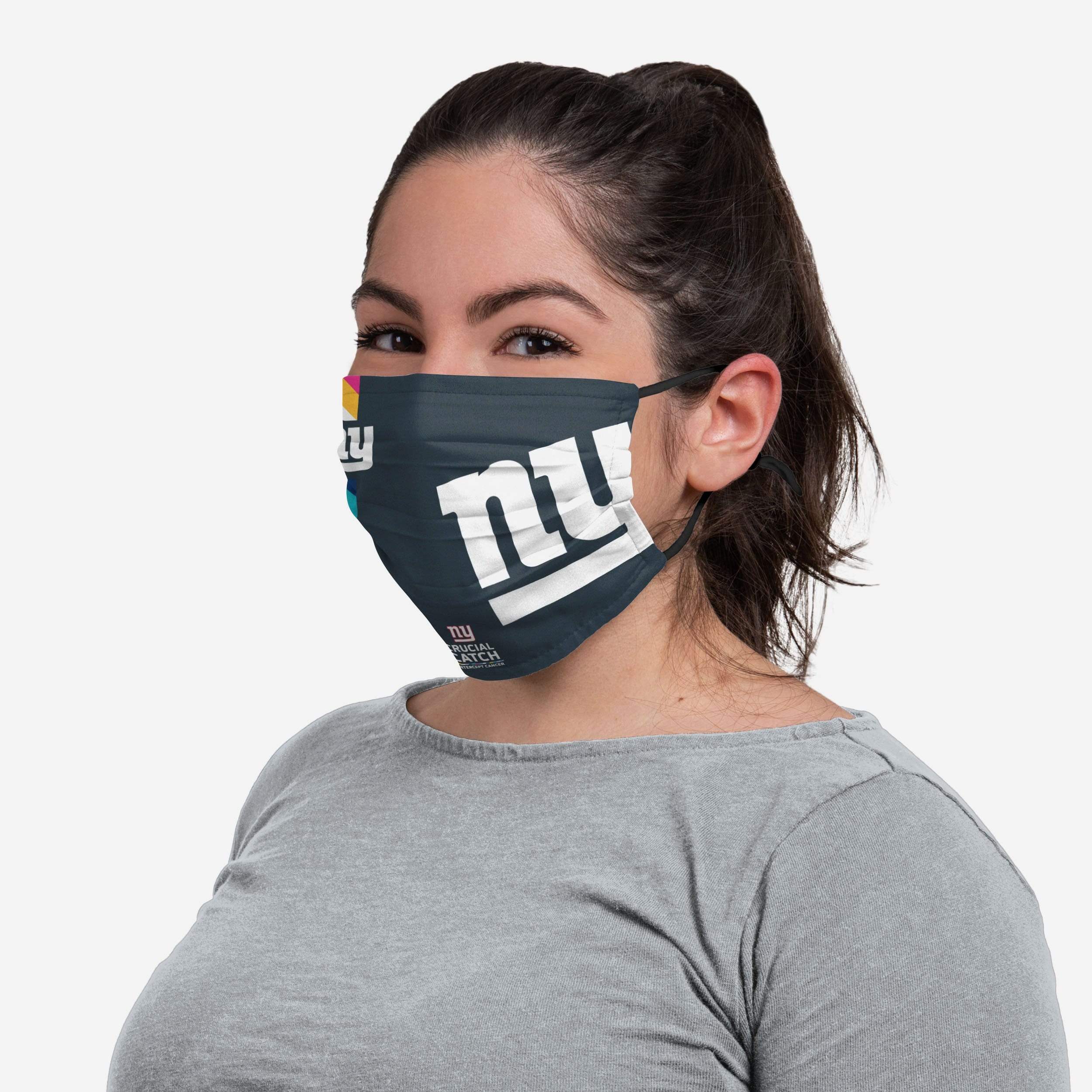 New York Giants Crucial Catch Adjustable Face Cover 3 New York Giants Crucial Catch Adjustable Face Cover