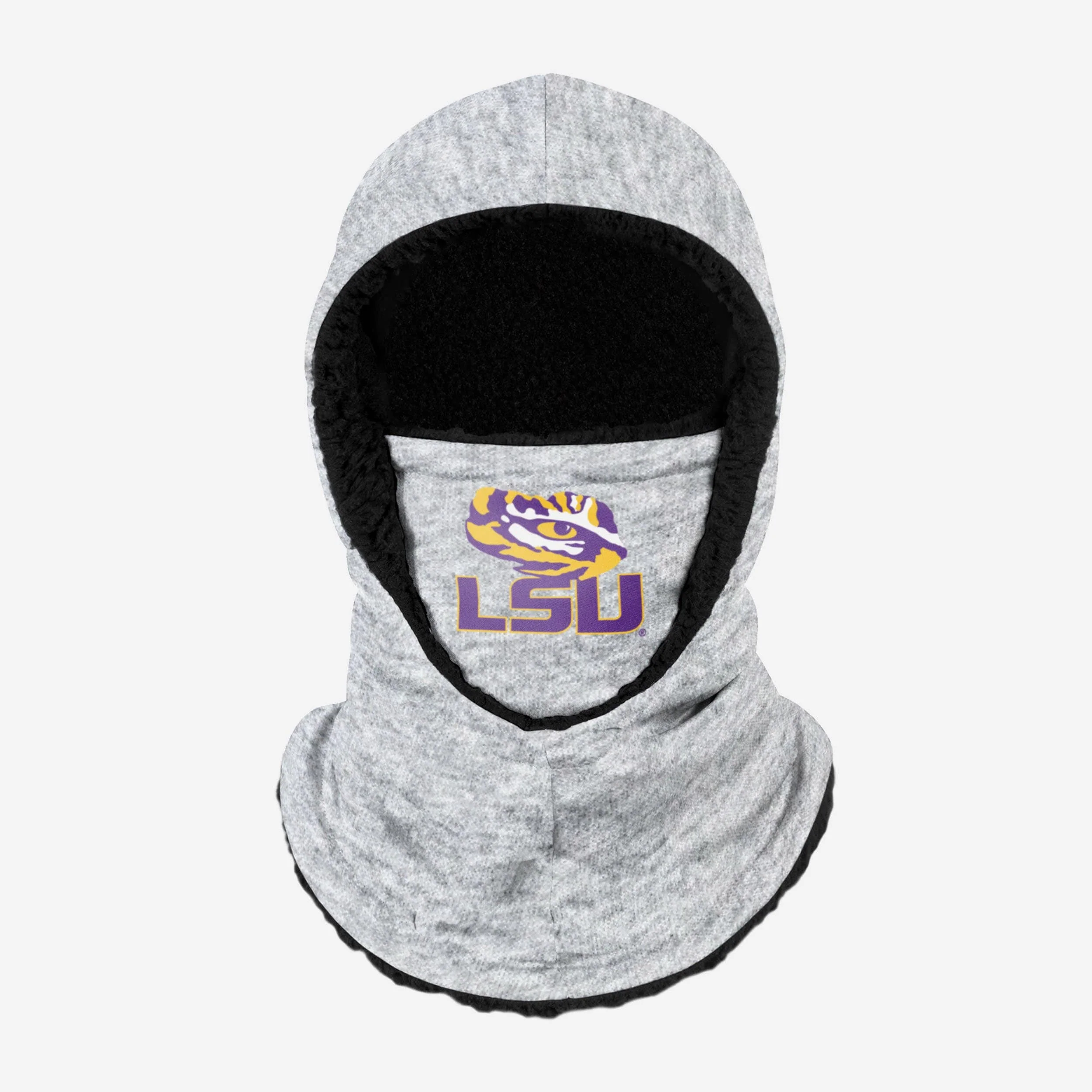 LSU Tigers Heather Grey Big Logo Hooded Gaiter