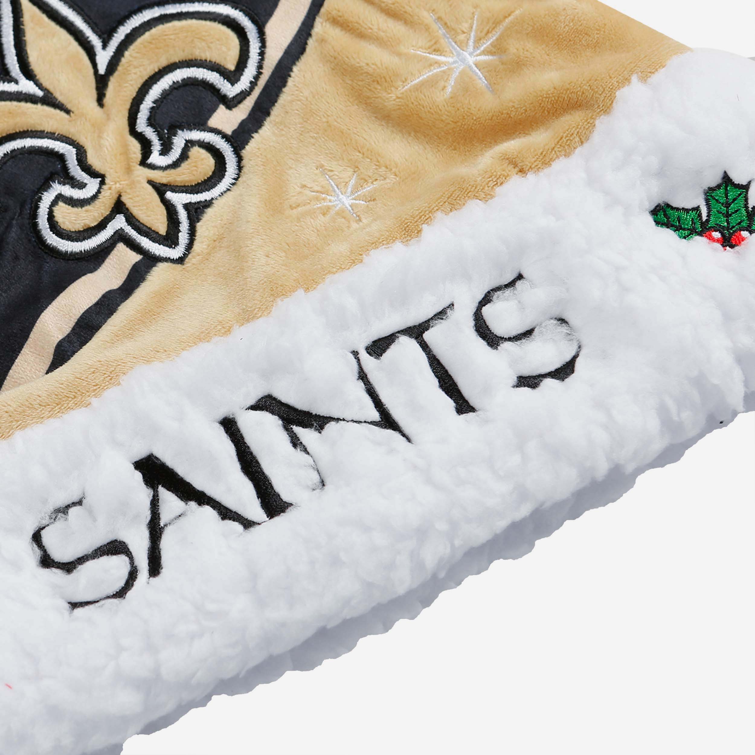 New Orleans Saints High End Santa Hat 2 New Orleans Saints High End Santa Hat