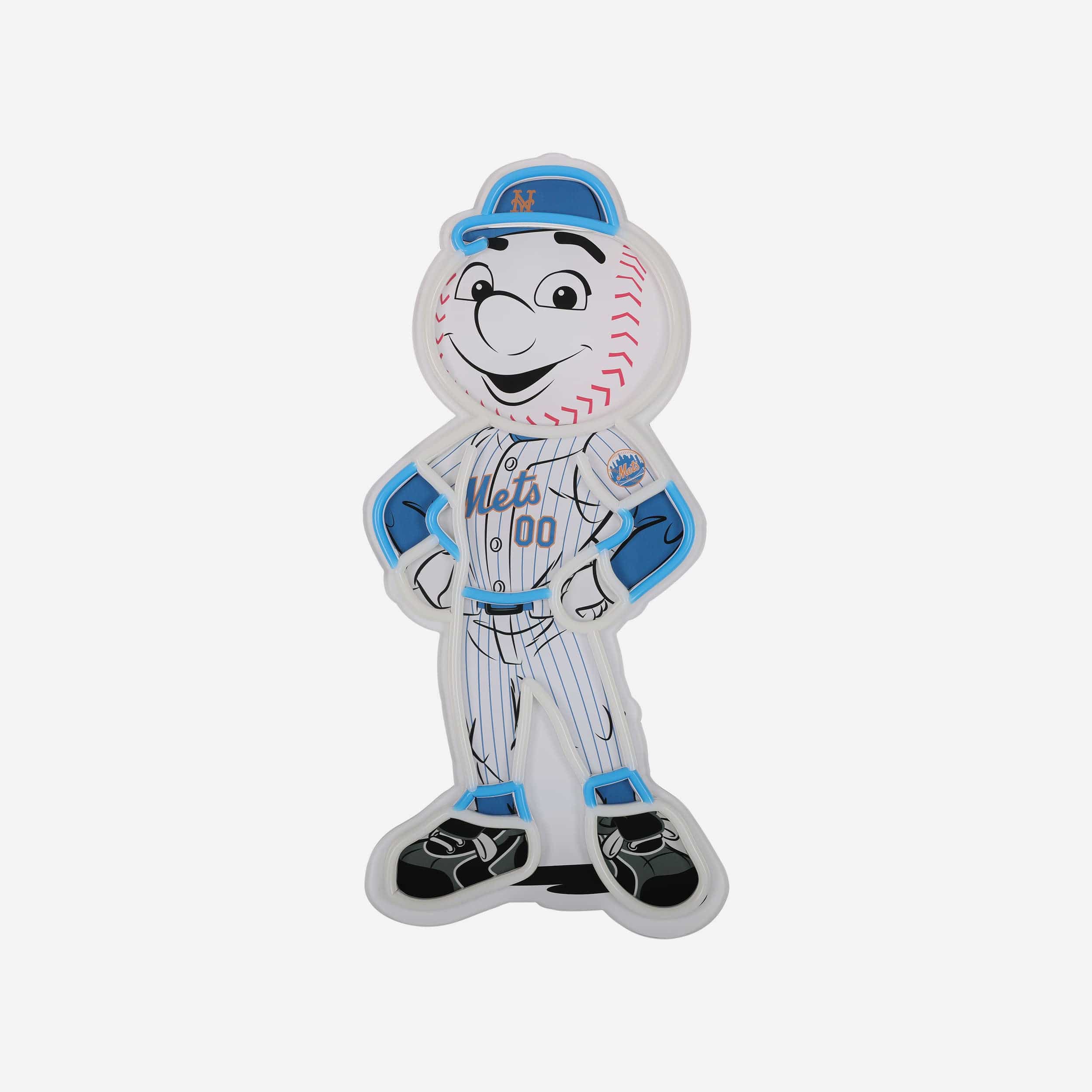 Mr Met New York Mets LED Neon Light Up Mascot Sign