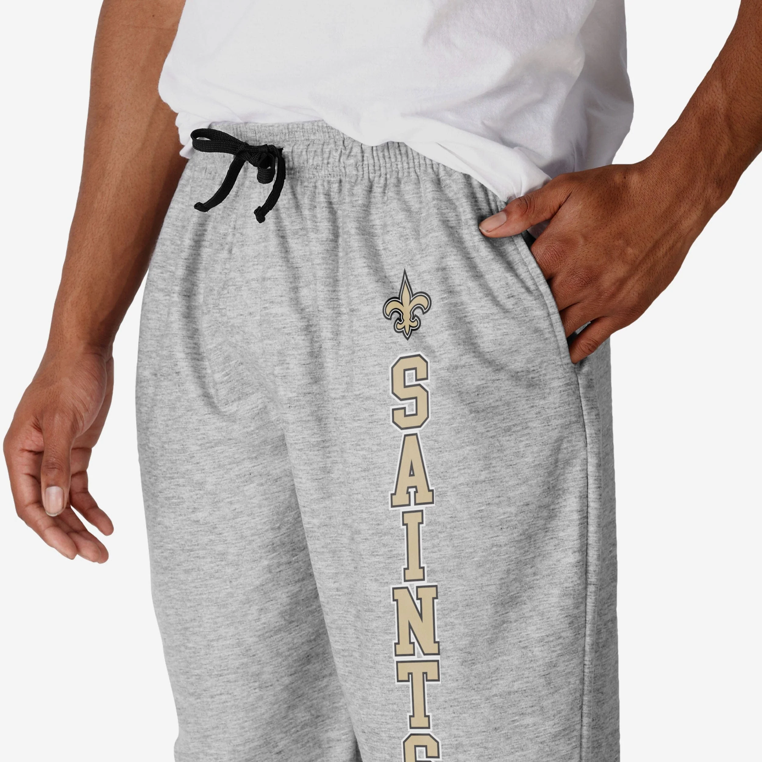 New Orleans Saints Athletic Gray Lounge Pants 3 New Orleans Saints Athletic Gray Lounge Pants