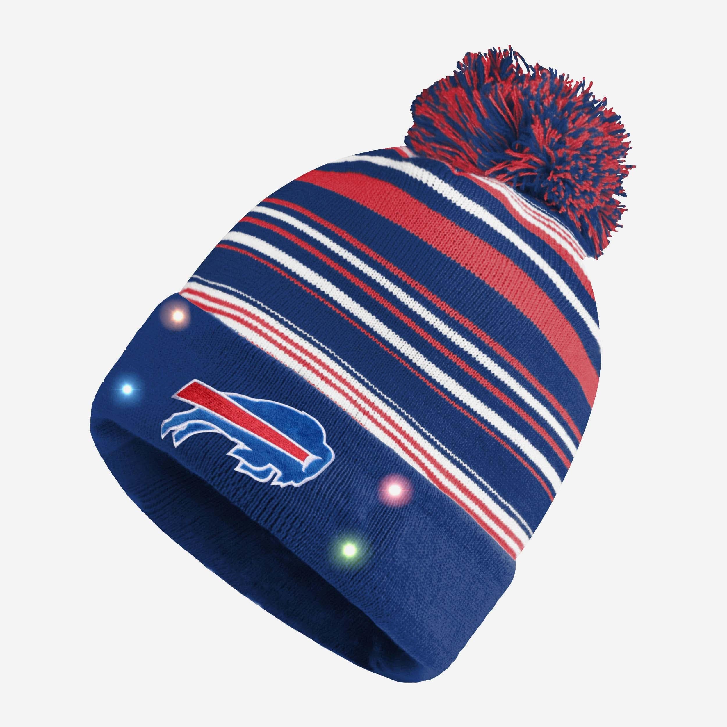 Buffalo Bills Horizontal Stripe Light Up Beanie