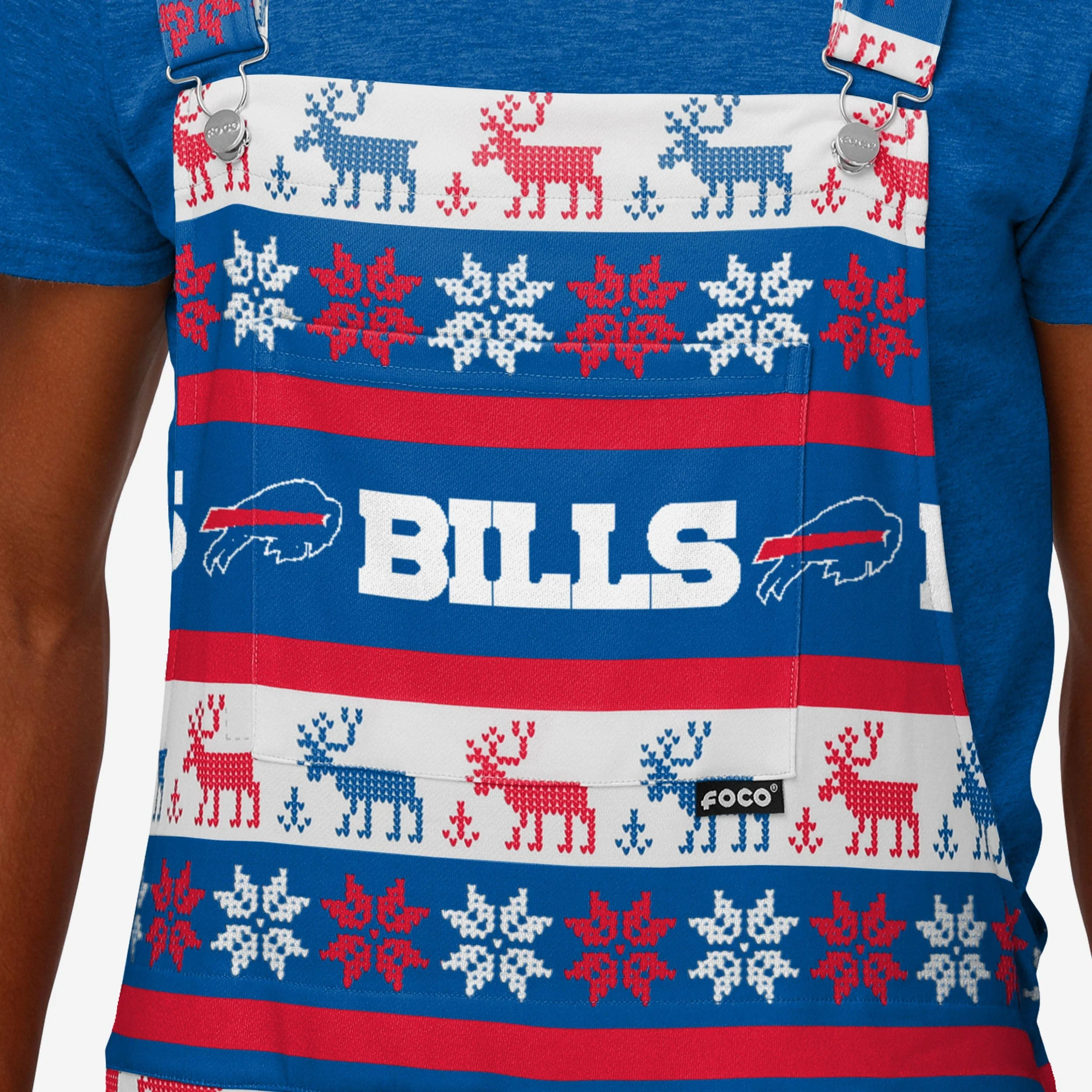 Buffalo Bills Mens Ugly Home Gating Bib Overalls 4 Buffalo Bills Mens Ugly Home Gating Bib Overalls
