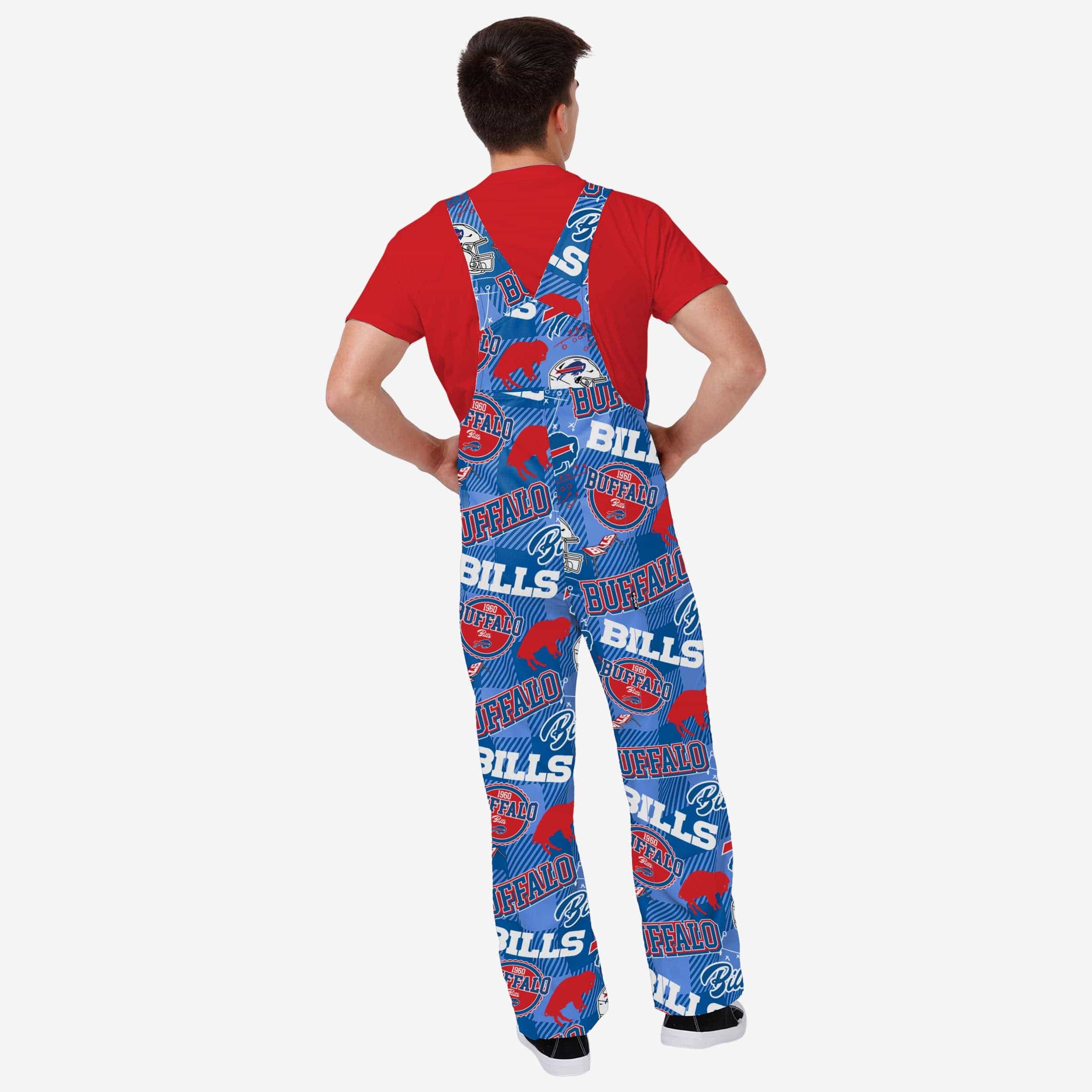Buffalo Bills Mens Historic Print Bib Overalls 2 Buffalo Bills Mens Historic Print Bib Overalls