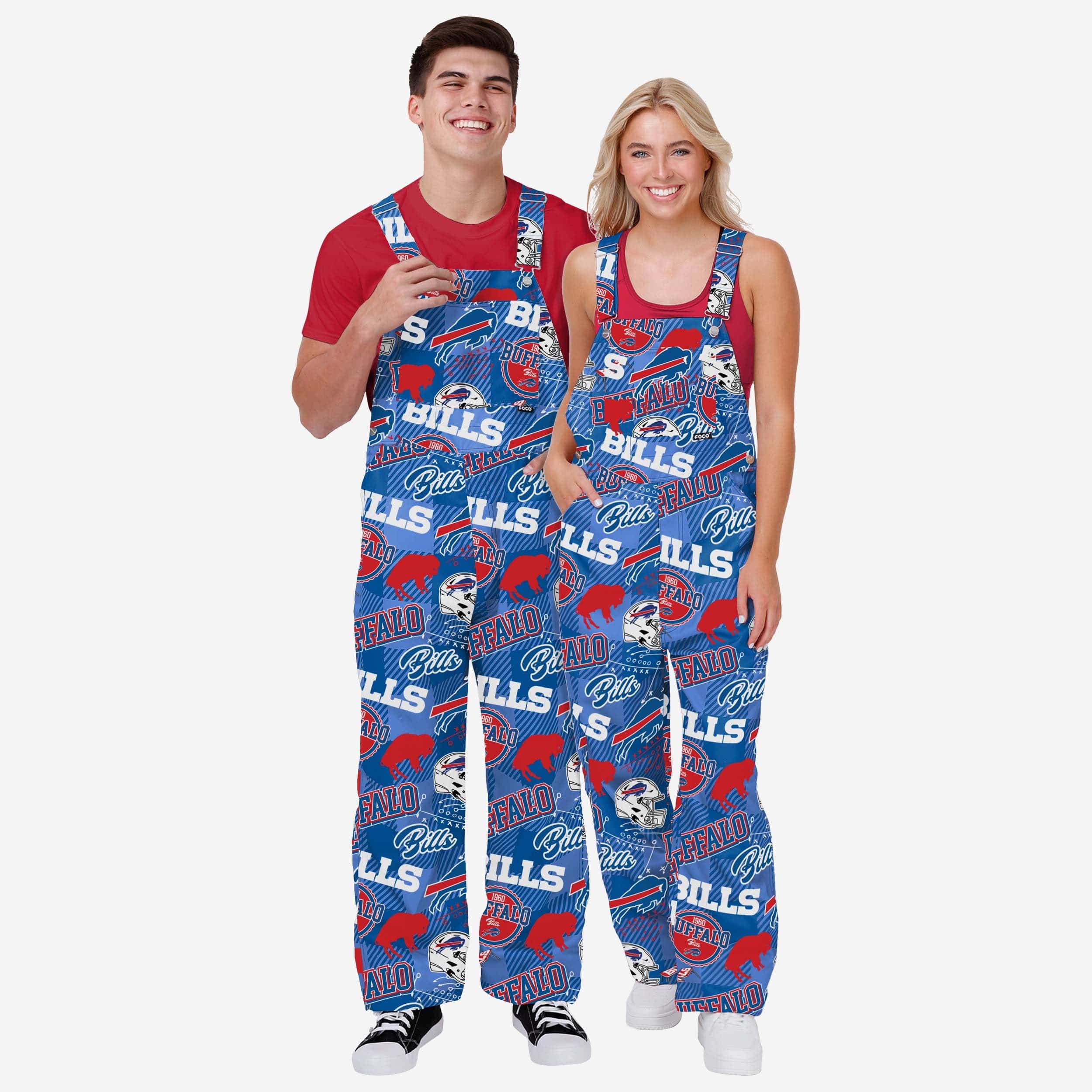 Buffalo Bills Mens Historic Print Bib Overalls 3 Buffalo Bills Mens Historic Print Bib Overalls