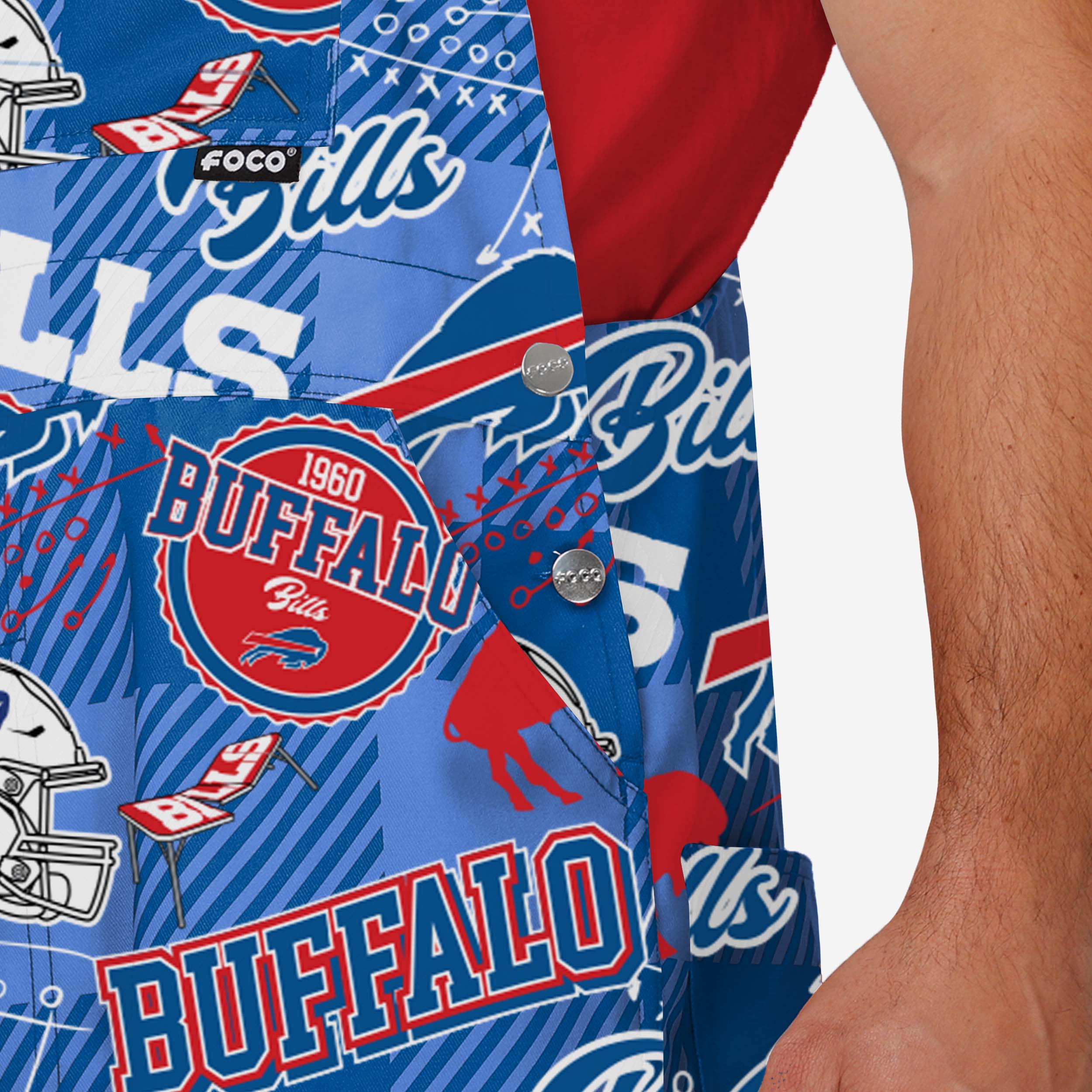 Buffalo Bills Mens Historic Print Bib Overalls 5 Buffalo Bills Mens Historic Print Bib Overalls