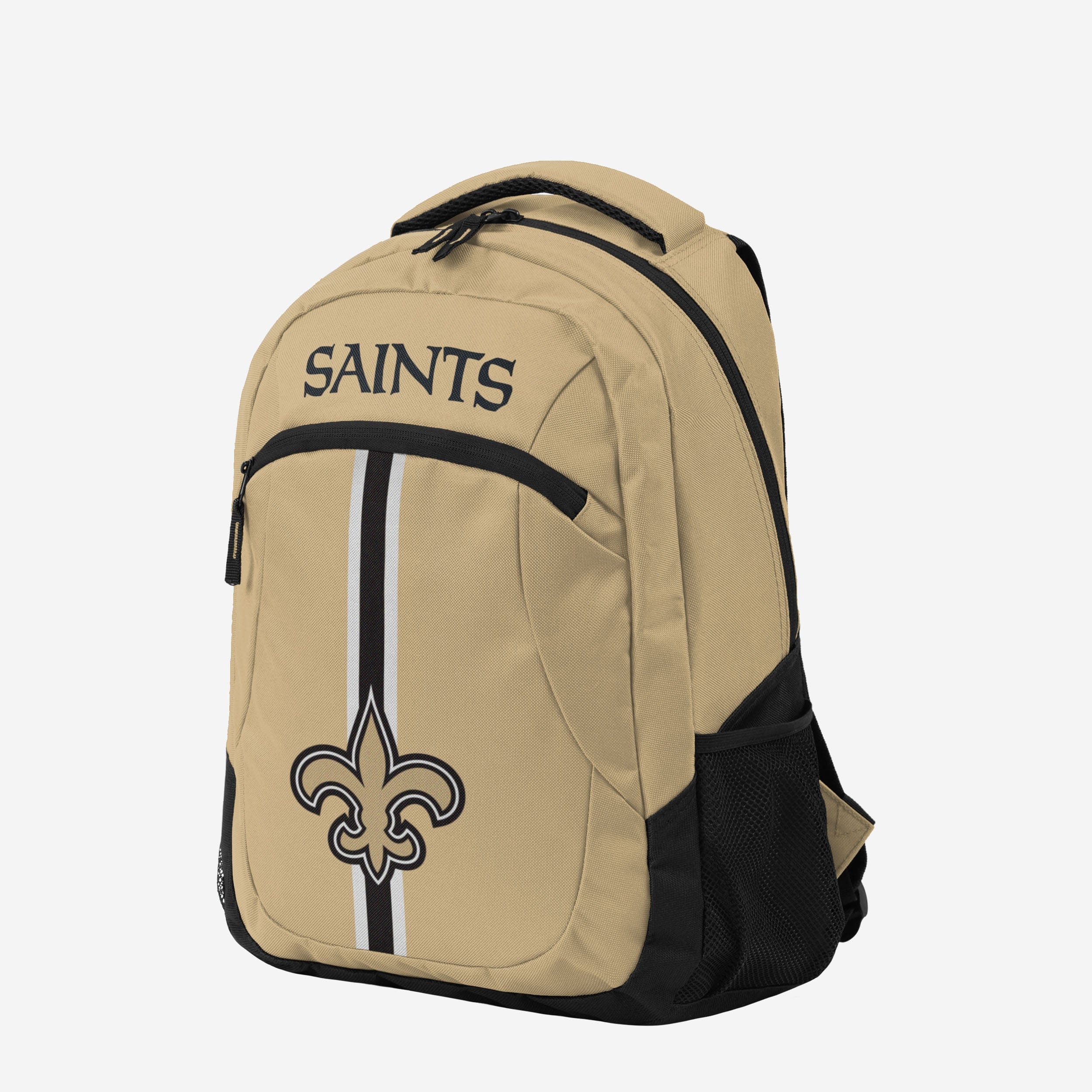 New Orleans Saints Old Gold Alternate Color Action Backpack 2 New Orleans Saints Old Gold Alternate Color Action Backpack