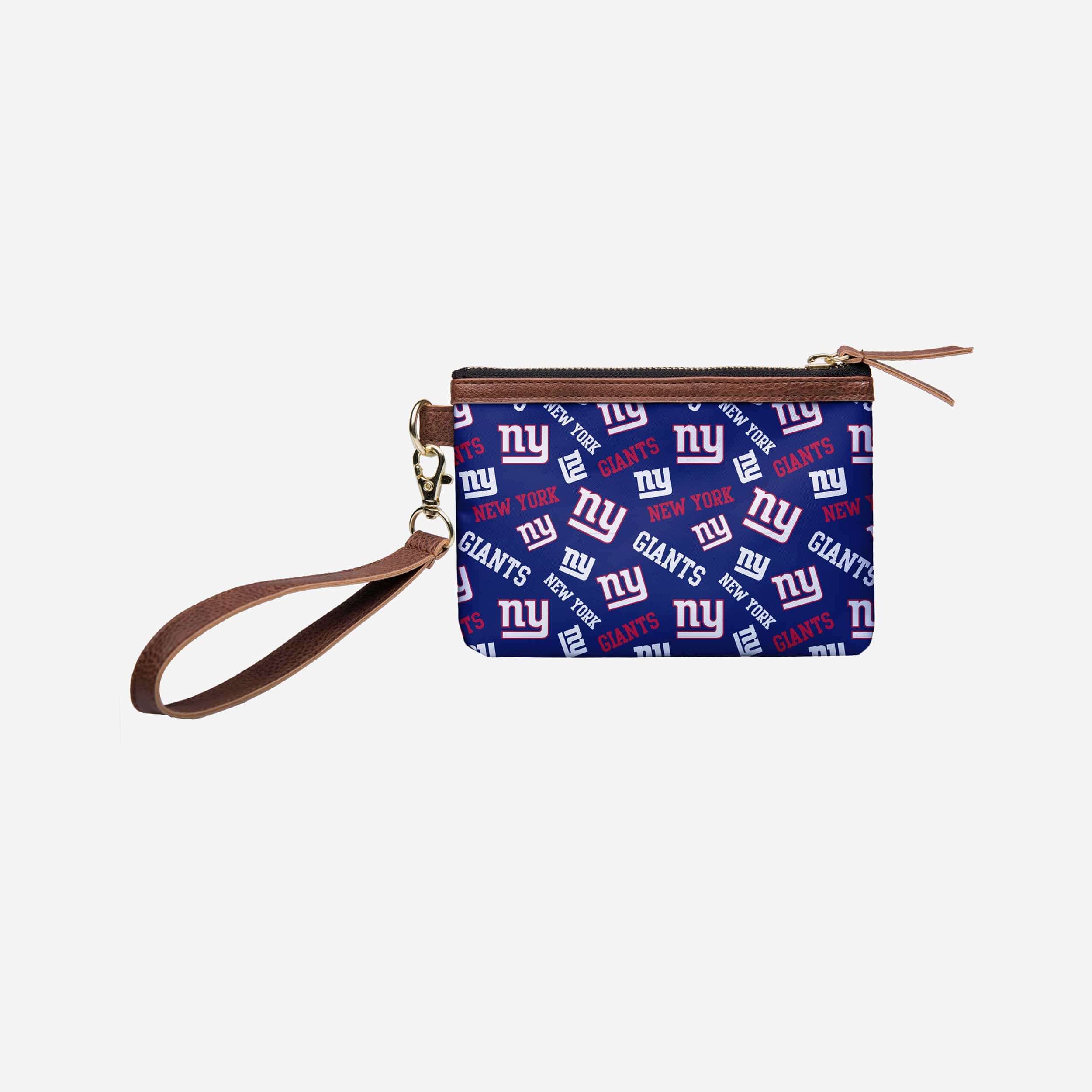 New York Giants Printed Collection Repeat Logo Wristlet 1 New York Giants Printed Collection Repeat Logo Wristlet