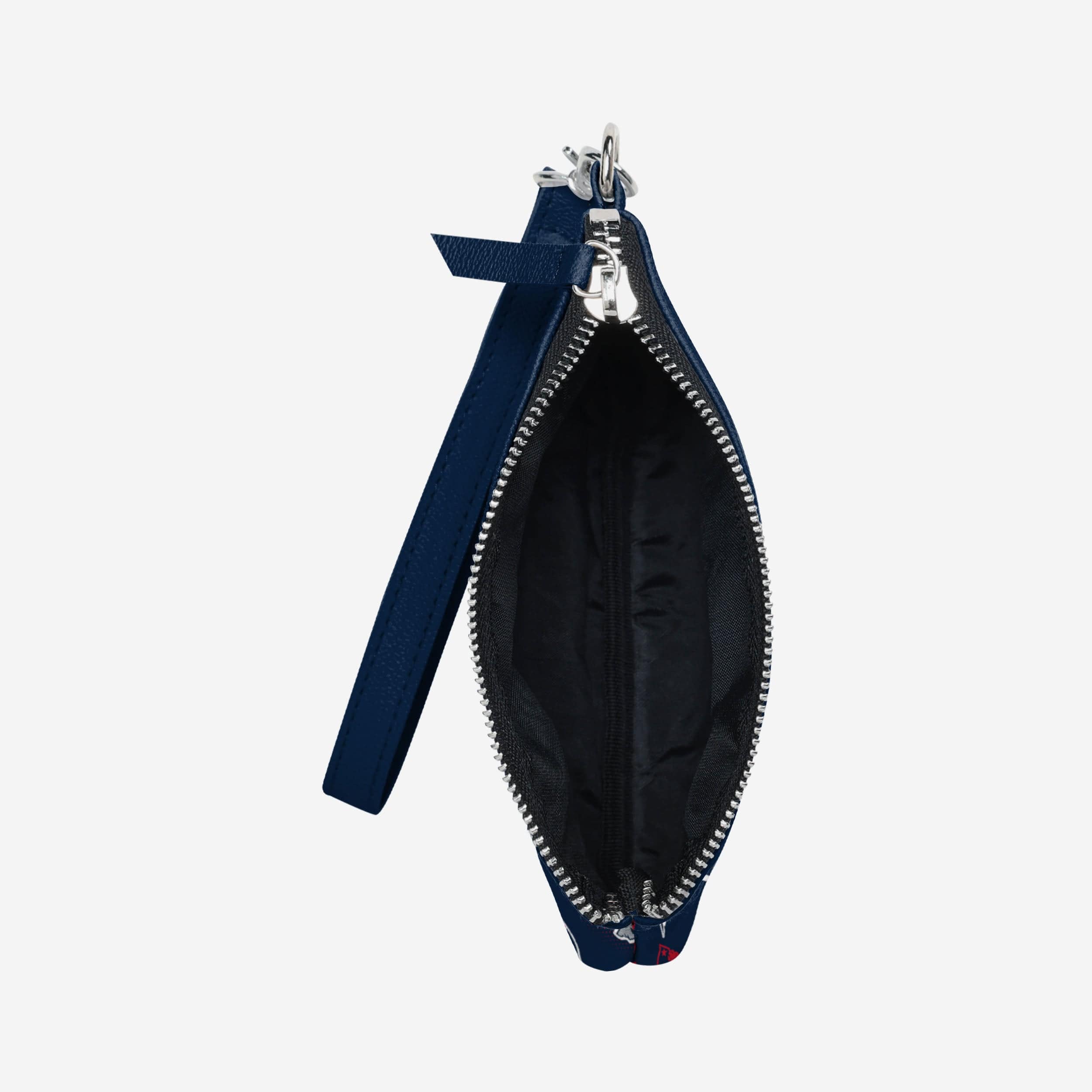 New England Patriots Spirited Style Printed Collection Repeat Logo Wristlet 5 New England Patriots Spirited Style Printed Collection Repeat Logo Wristlet