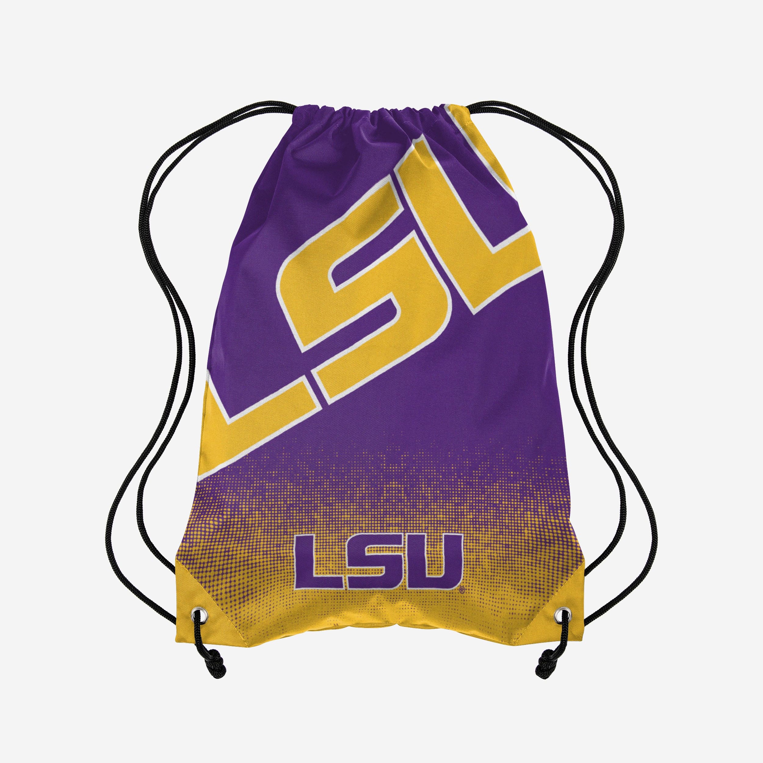 LSU Tigers Gradient Drawstring Backpack 1 LSU Tigers Gradient Drawstring Backpack