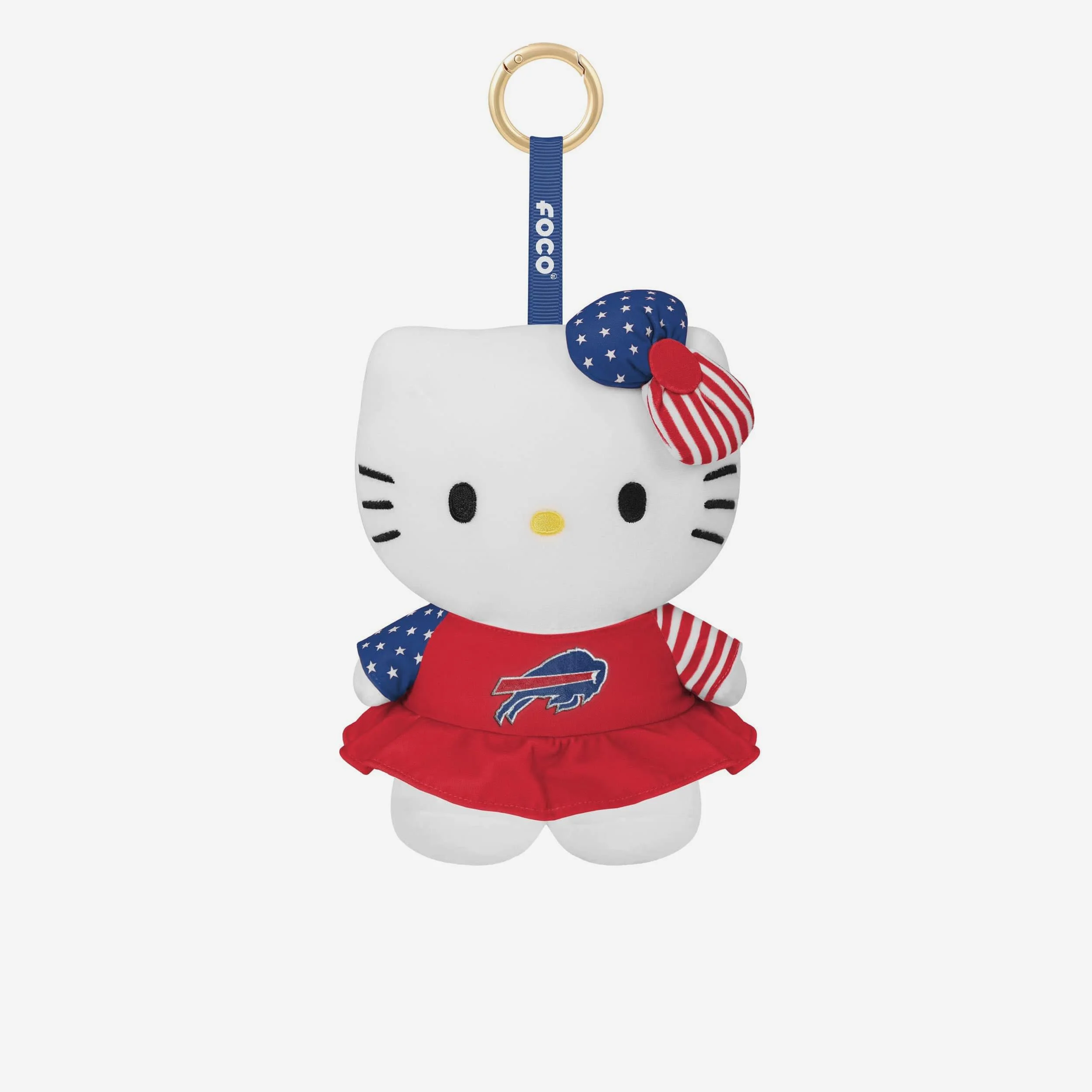 Buffalo Bills Americana Plush Hello Kitty® Bag Charm Keychain