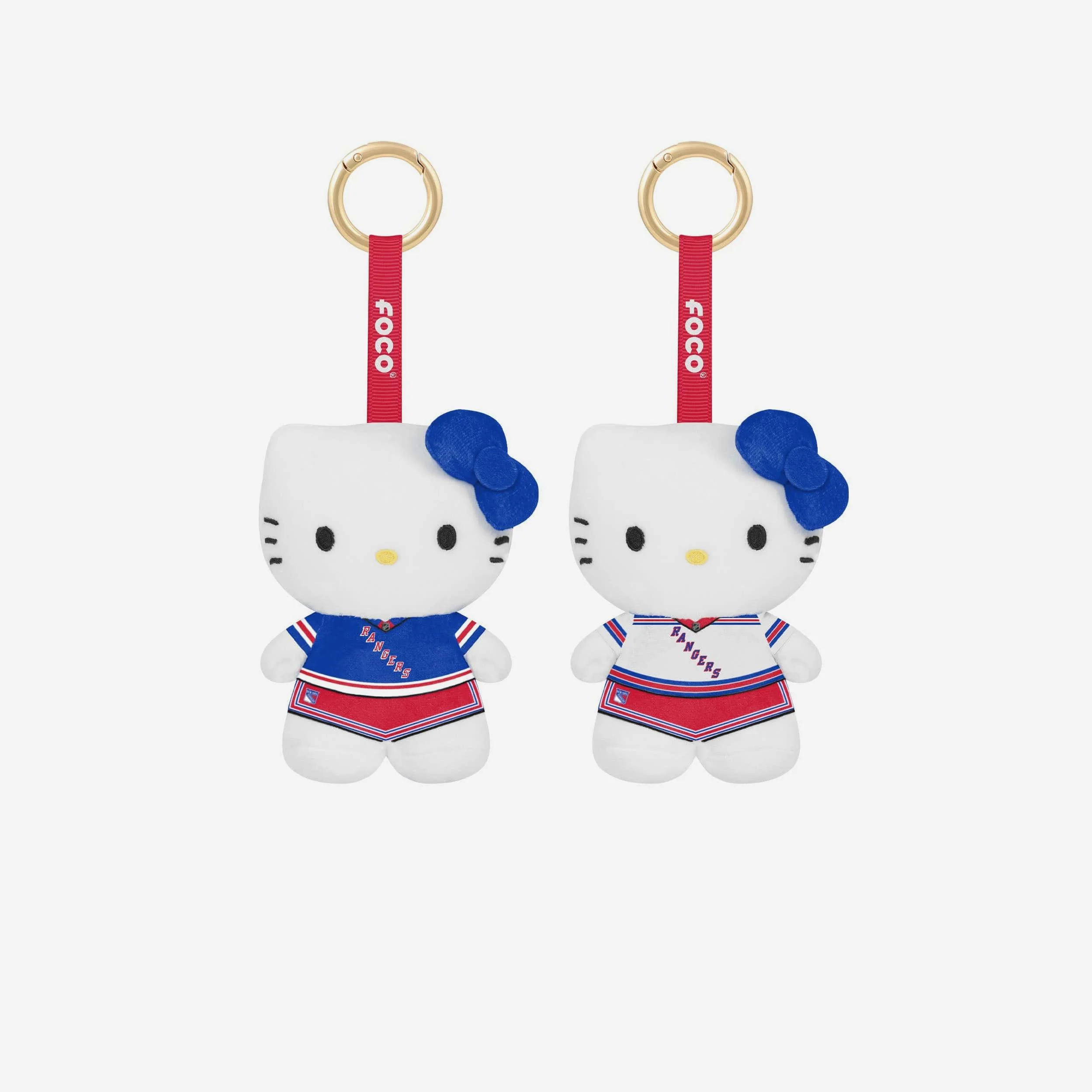 New York Rangers 2 Pack Mini Plush Hello Kitty® Bag Charm Keychain