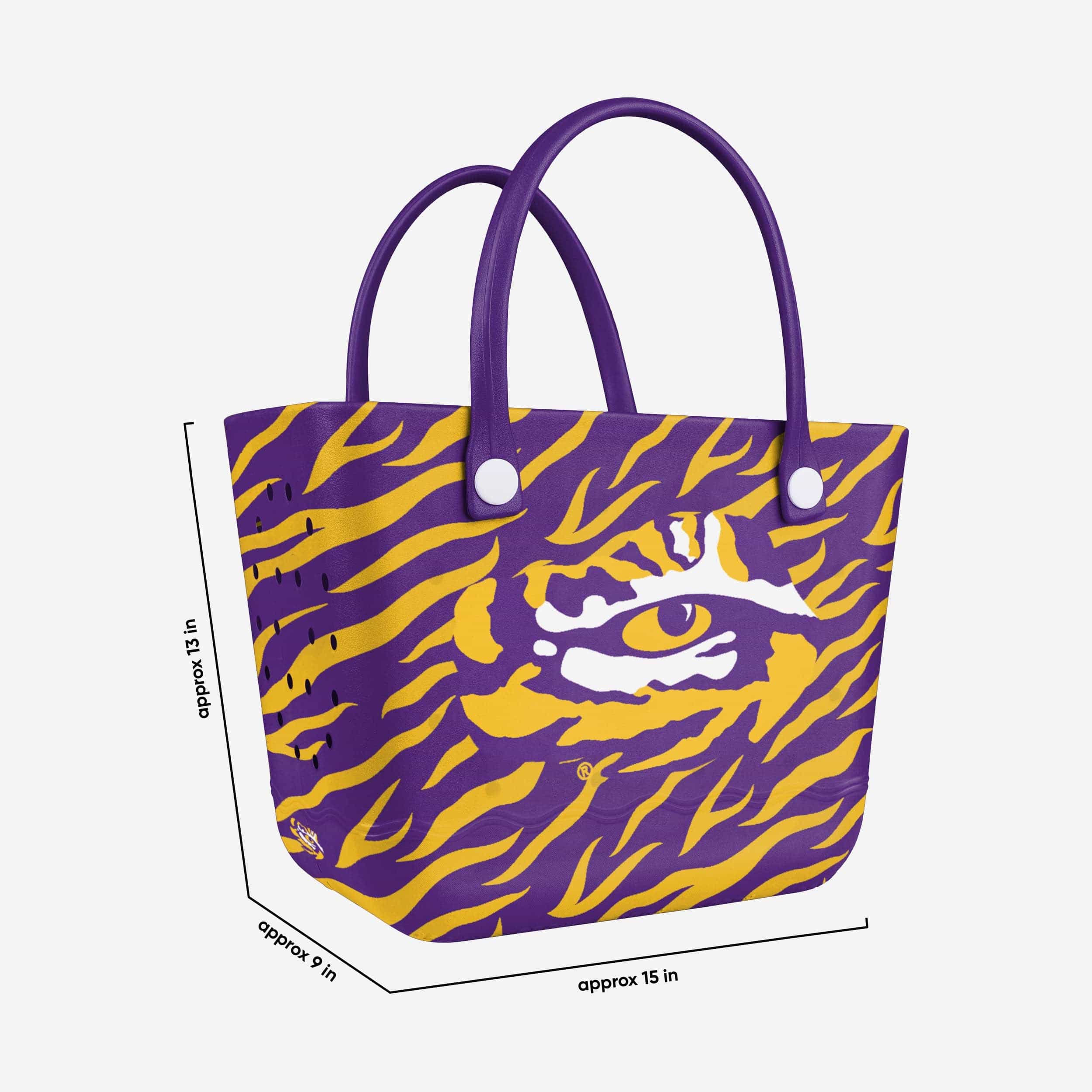 LSU Tigers Thematic Tailgate Tote Bag 4 LSU Tigers Thematic Tailgate Tote Bag