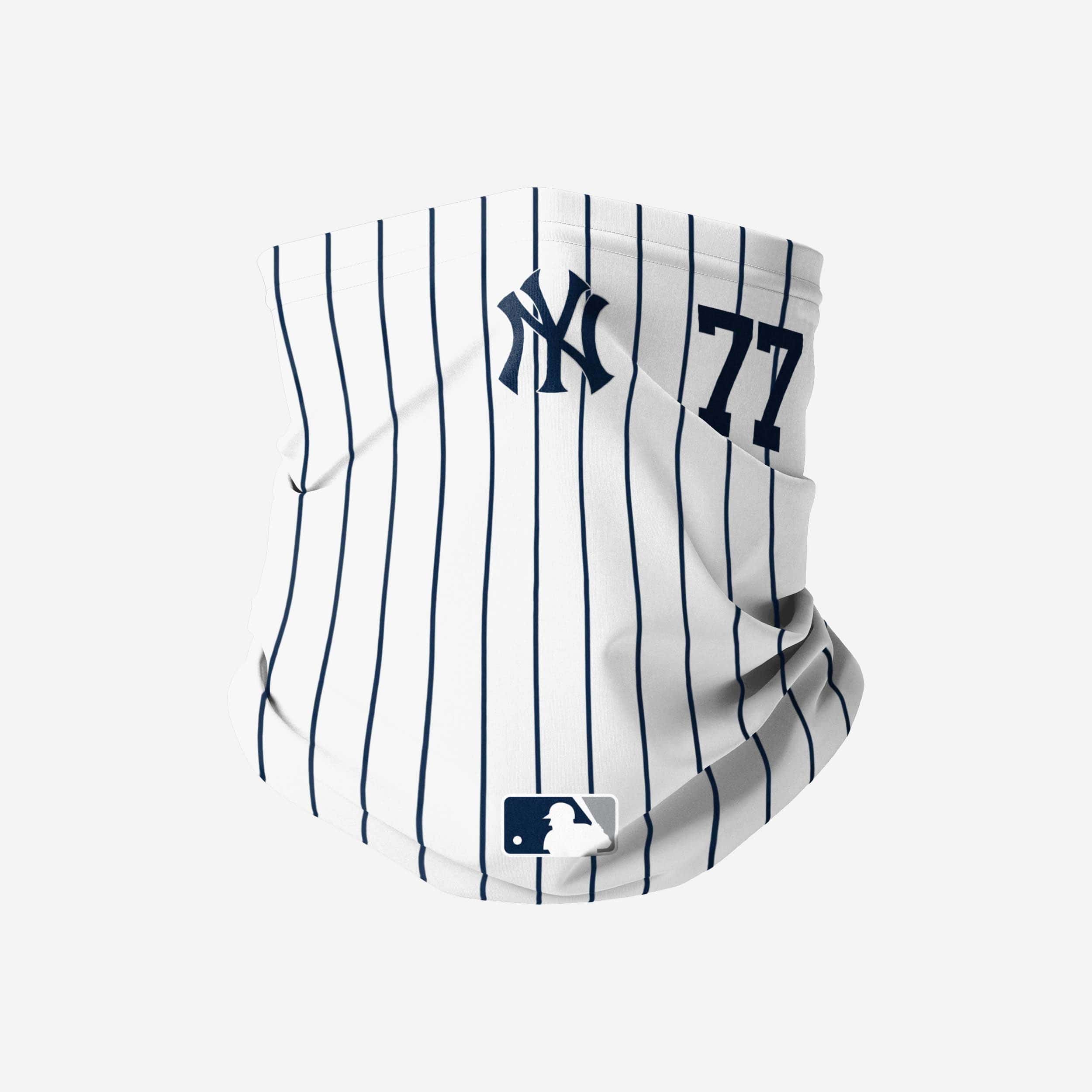 Clint Frazier New York Yankees On-Field Gameday Pinstripe Stitched Gaiter Scarf
