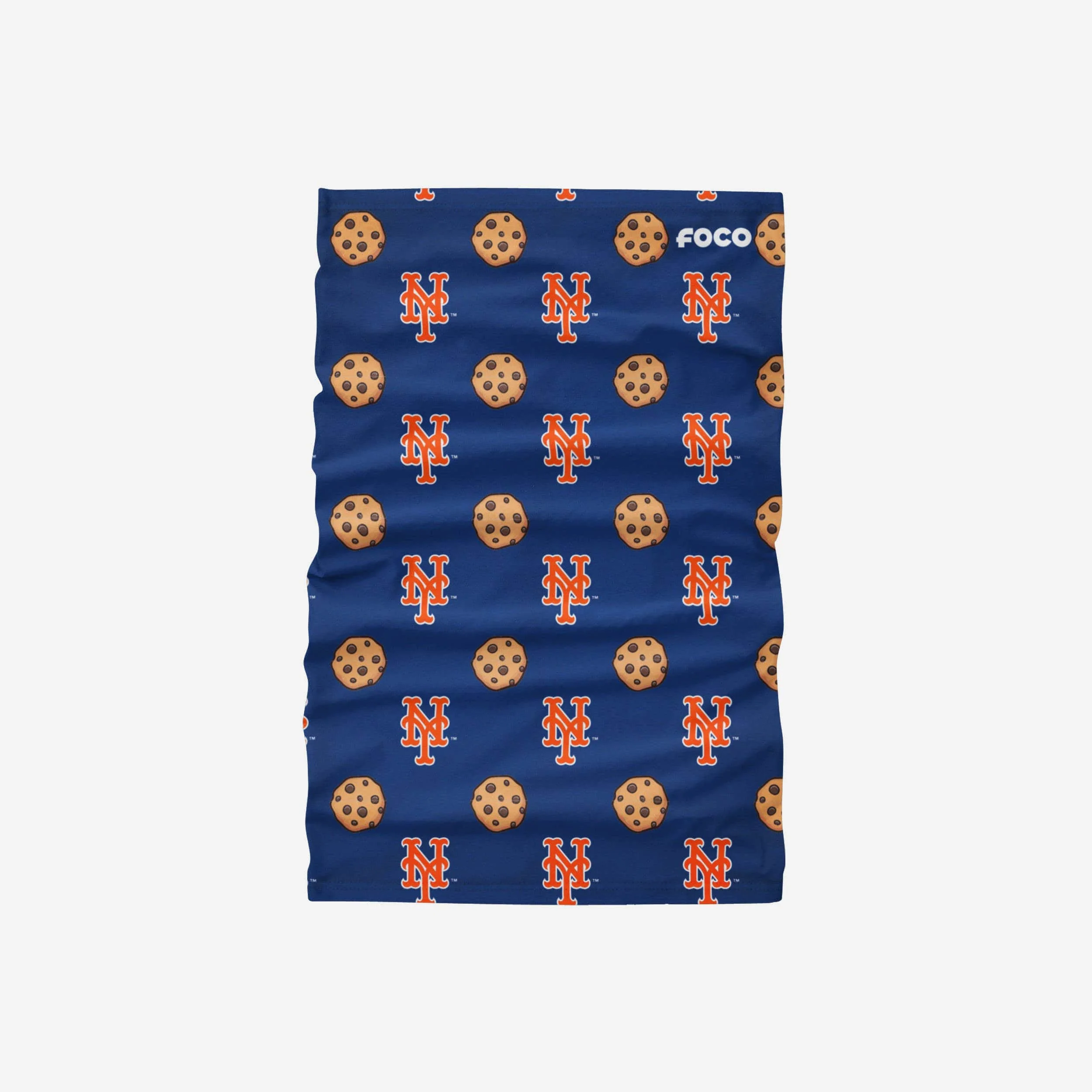 New York Mets Blue Repeat Cookie Stitched Gaiter Scarf 2 New York Mets Blue Repeat Cookie Stitched Gaiter Scarf