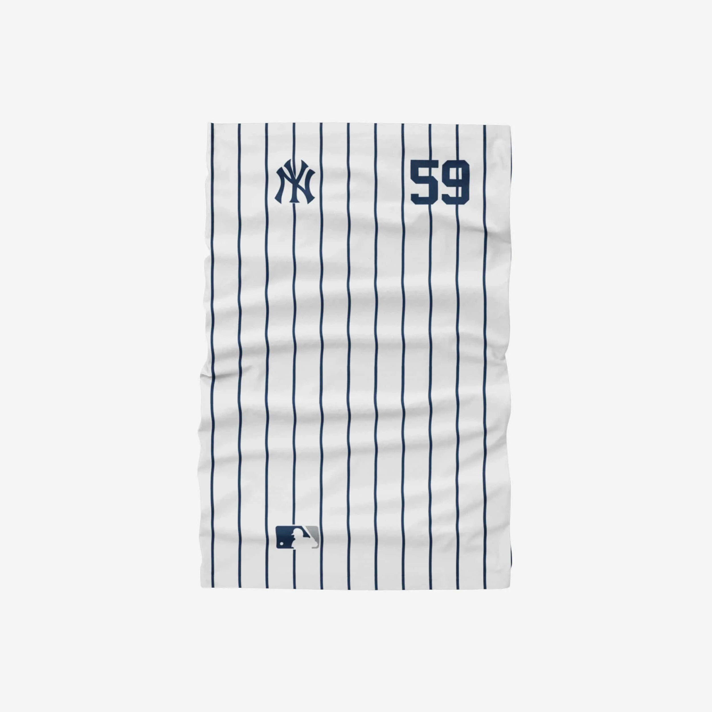 Luke Voit New York Yankees On-Field Gameday Pinstripe Stitched Gaiter Scarf 2 Luke Voit New York Yankees On-Field Gameday Pinstripe Stitched Gaiter Scarf