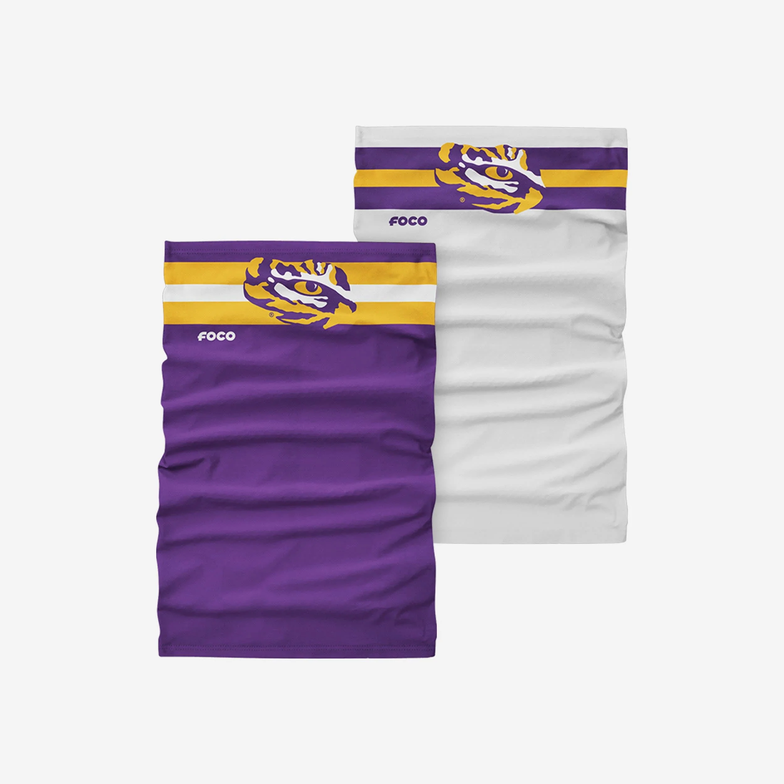 LSU Tigers Stitched 2 Pack Gaiter Scarf 2 LSU Tigers Stitched 2 Pack Gaiter Scarf
