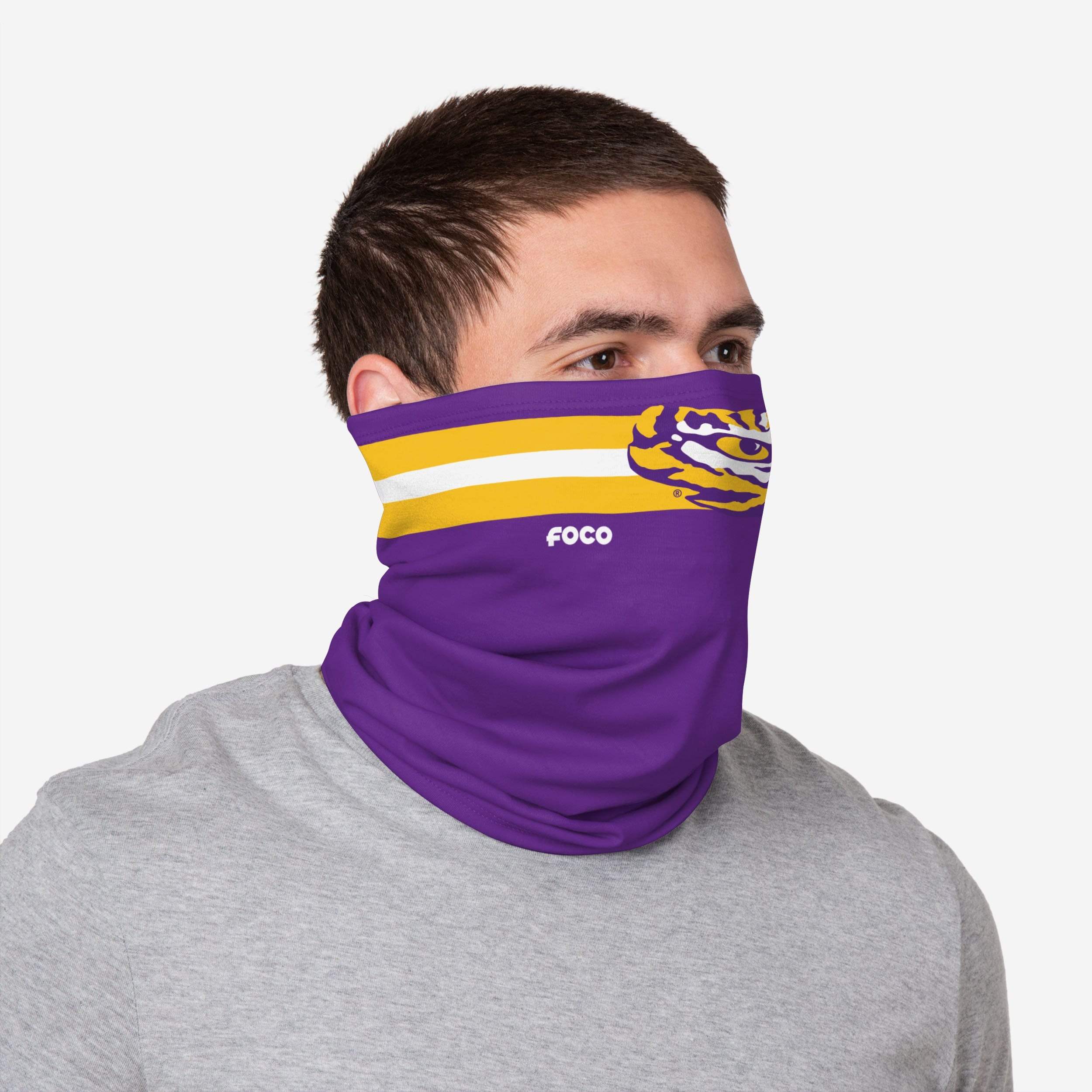 LSU Tigers Stitched 2 Pack Gaiter Scarf 3 LSU Tigers Stitched 2 Pack Gaiter Scarf