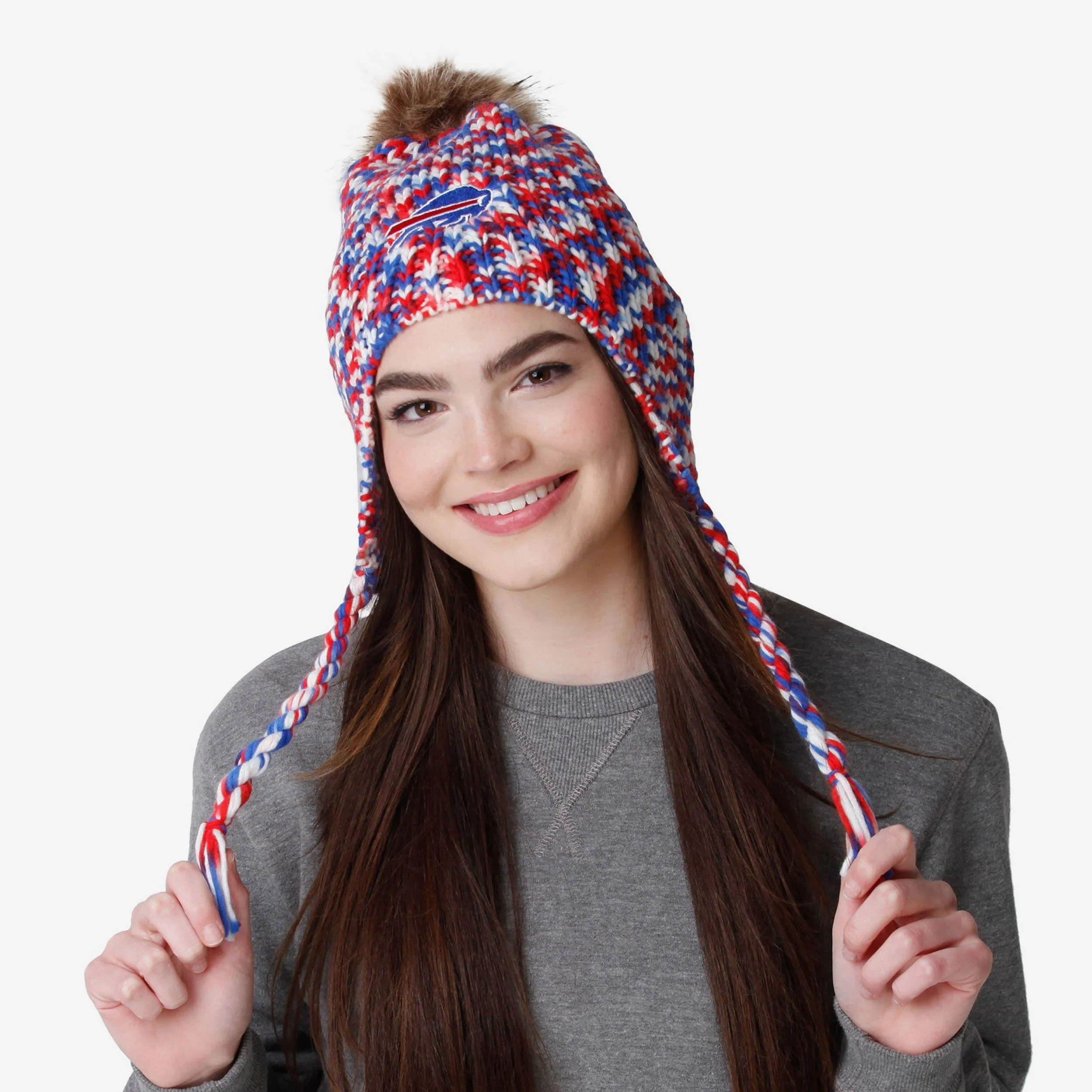 Buffalo Bills Colorblend Knit Pom Beanie 2 Buffalo Bills Colorblend Knit Pom Beanie