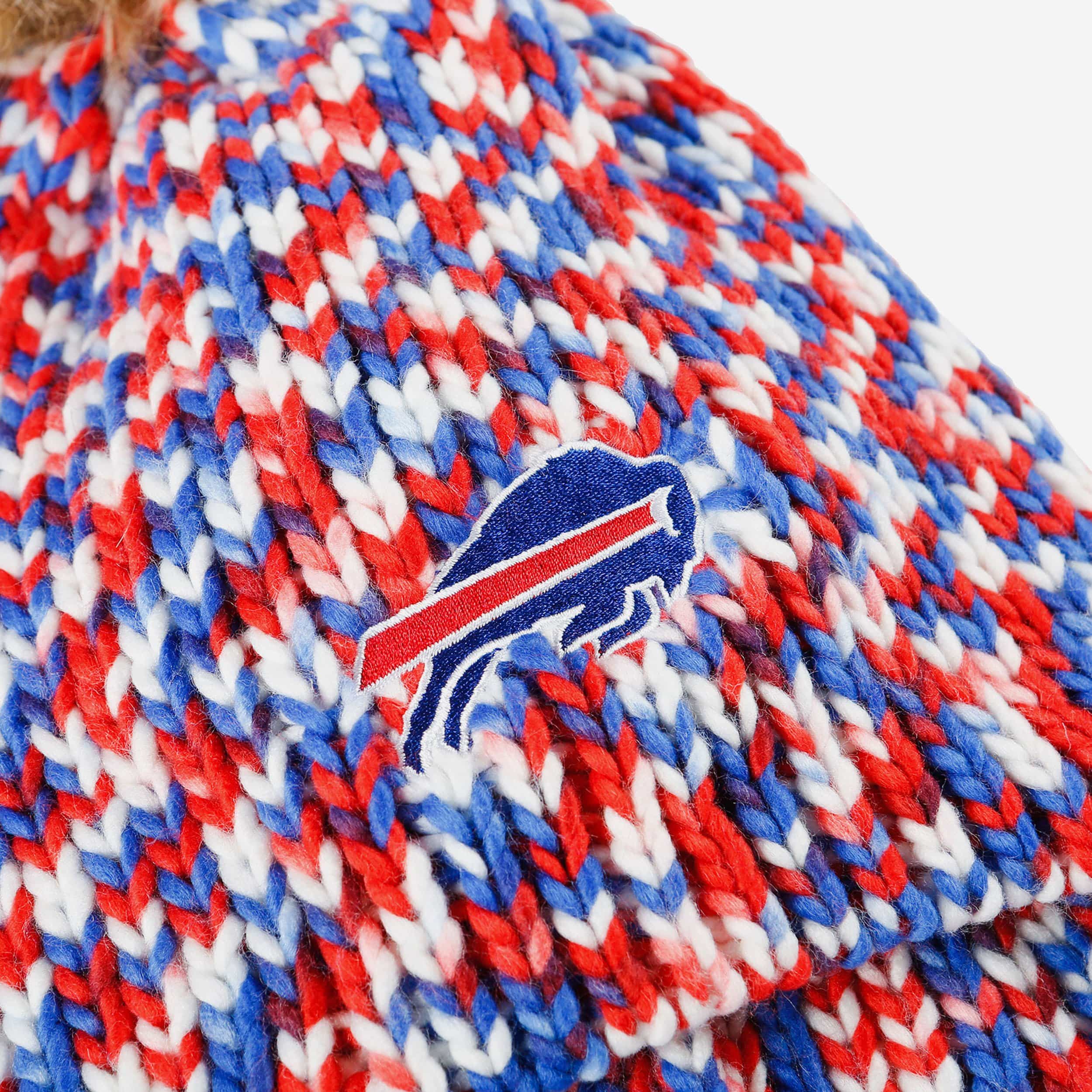 Buffalo Bills Colorblend Knit Pom Beanie 3 Buffalo Bills Colorblend Knit Pom Beanie