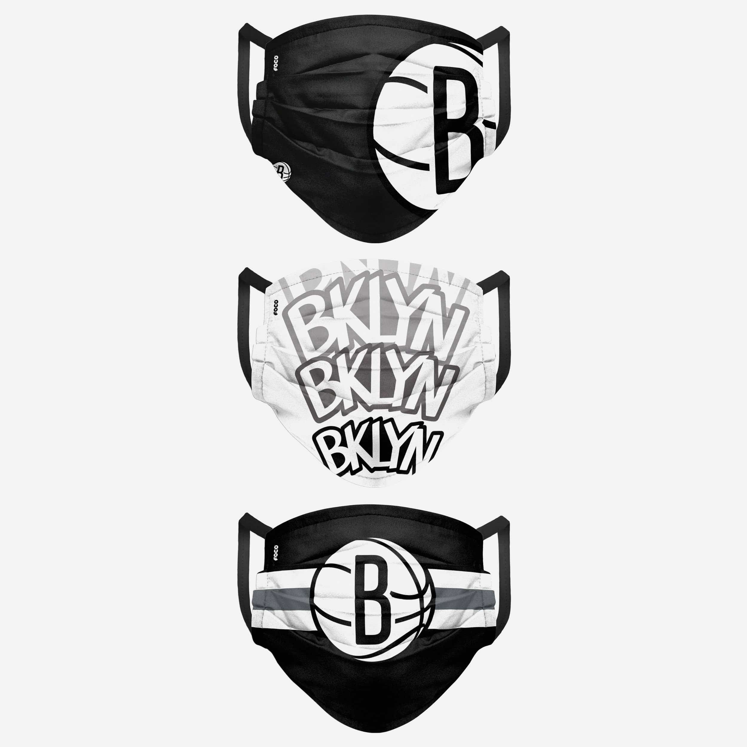 Brooklyn Nets Matchday 3 Pack Face Cover 2 Brooklyn Nets Matchday 3 Pack Face Cover