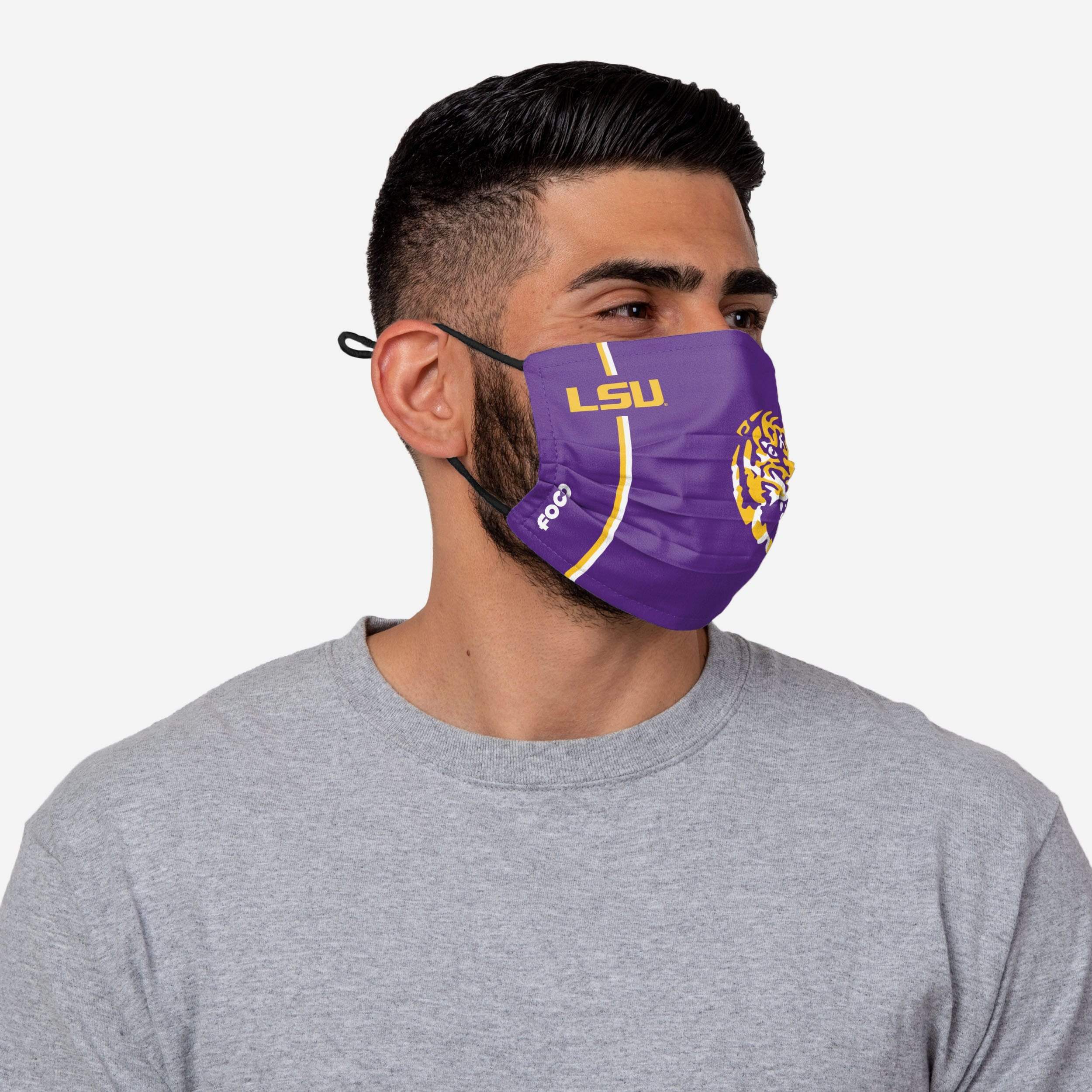 LSU Tigers On-Field Sideline Logo Face Cover 2 LSU Tigers On-Field Sideline Logo Face Cover