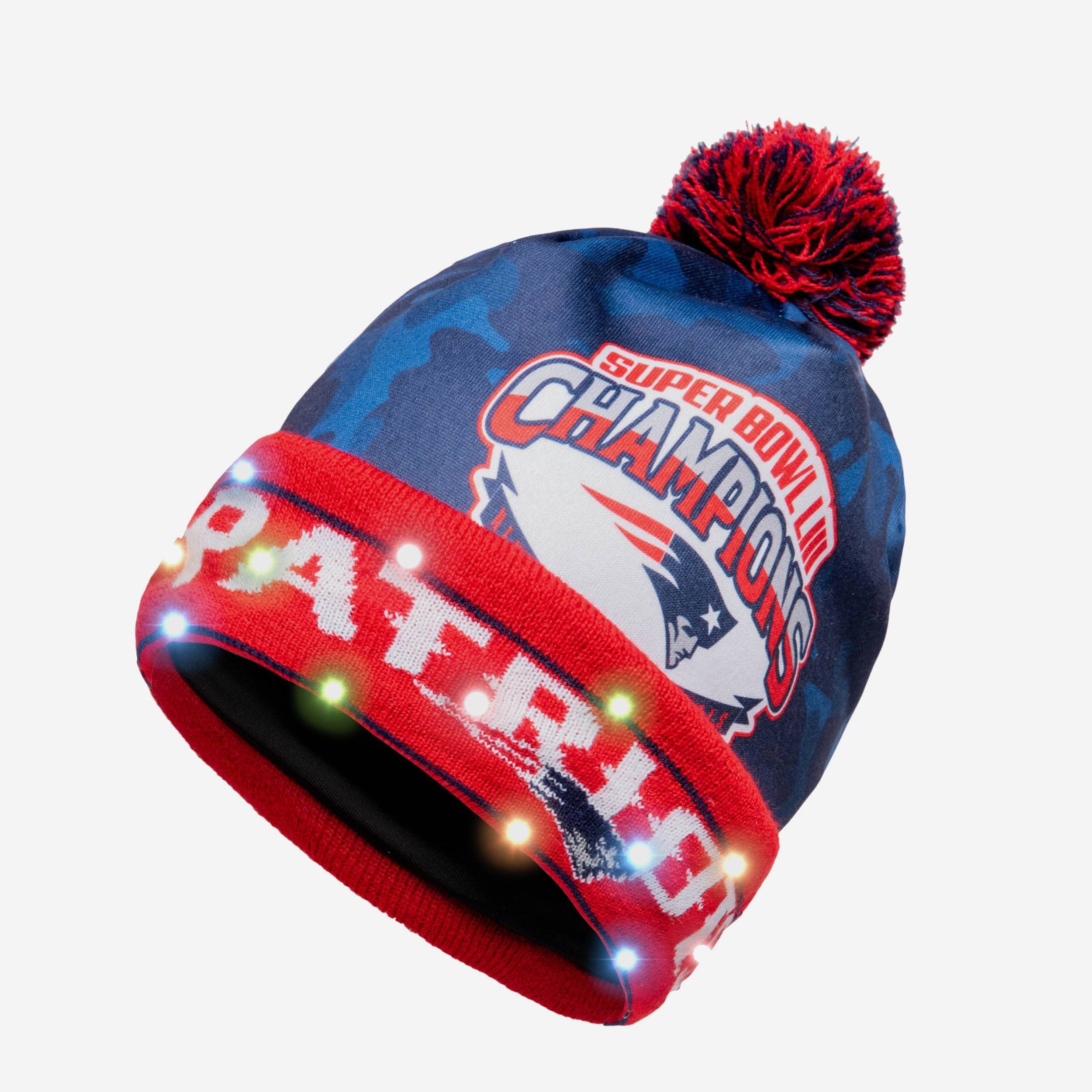 New England Patriots Super Bowl LIII Light Up Beanie