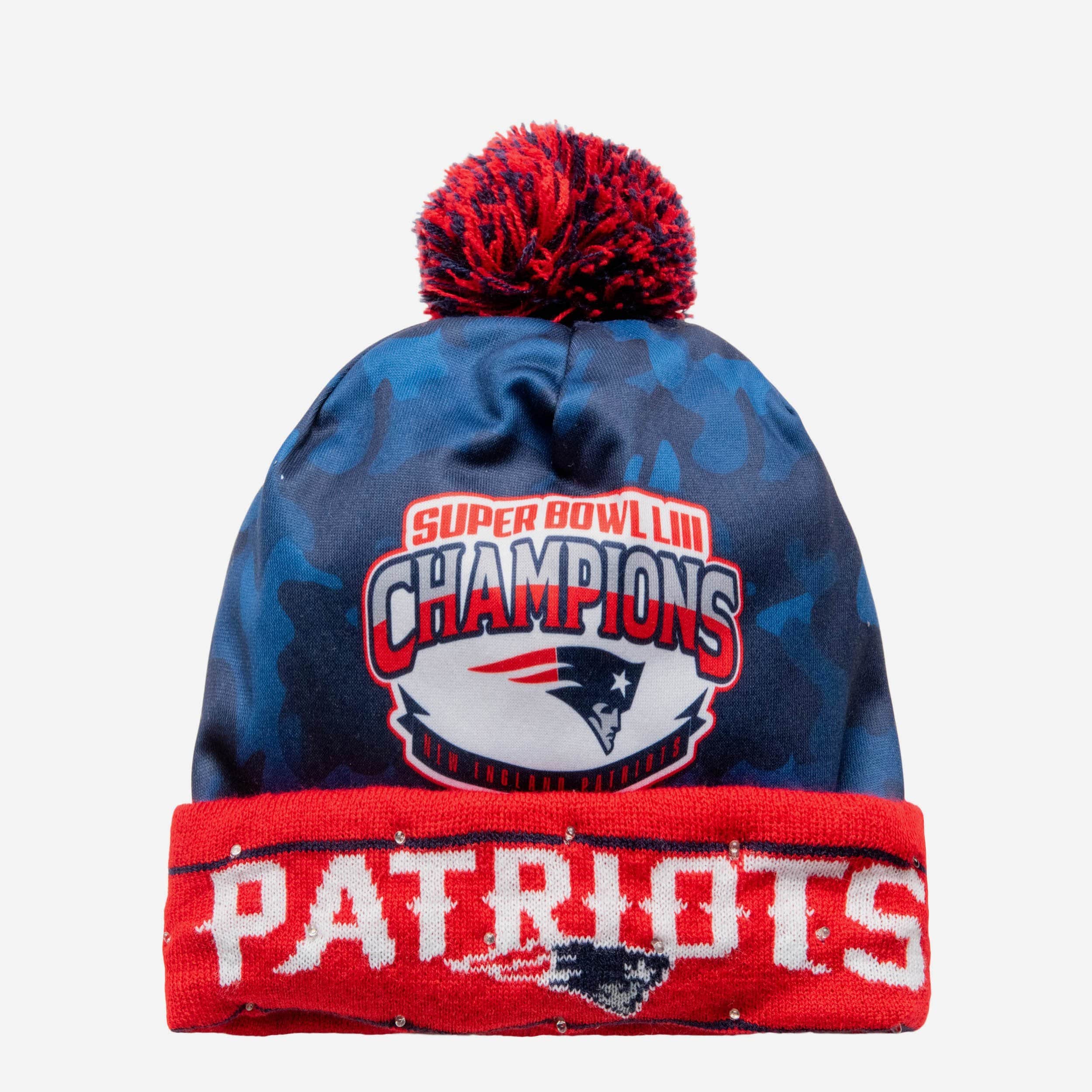 New England Patriots Super Bowl LIII Light Up Beanie 3 New England Patriots Super Bowl LIII Light Up Beanie