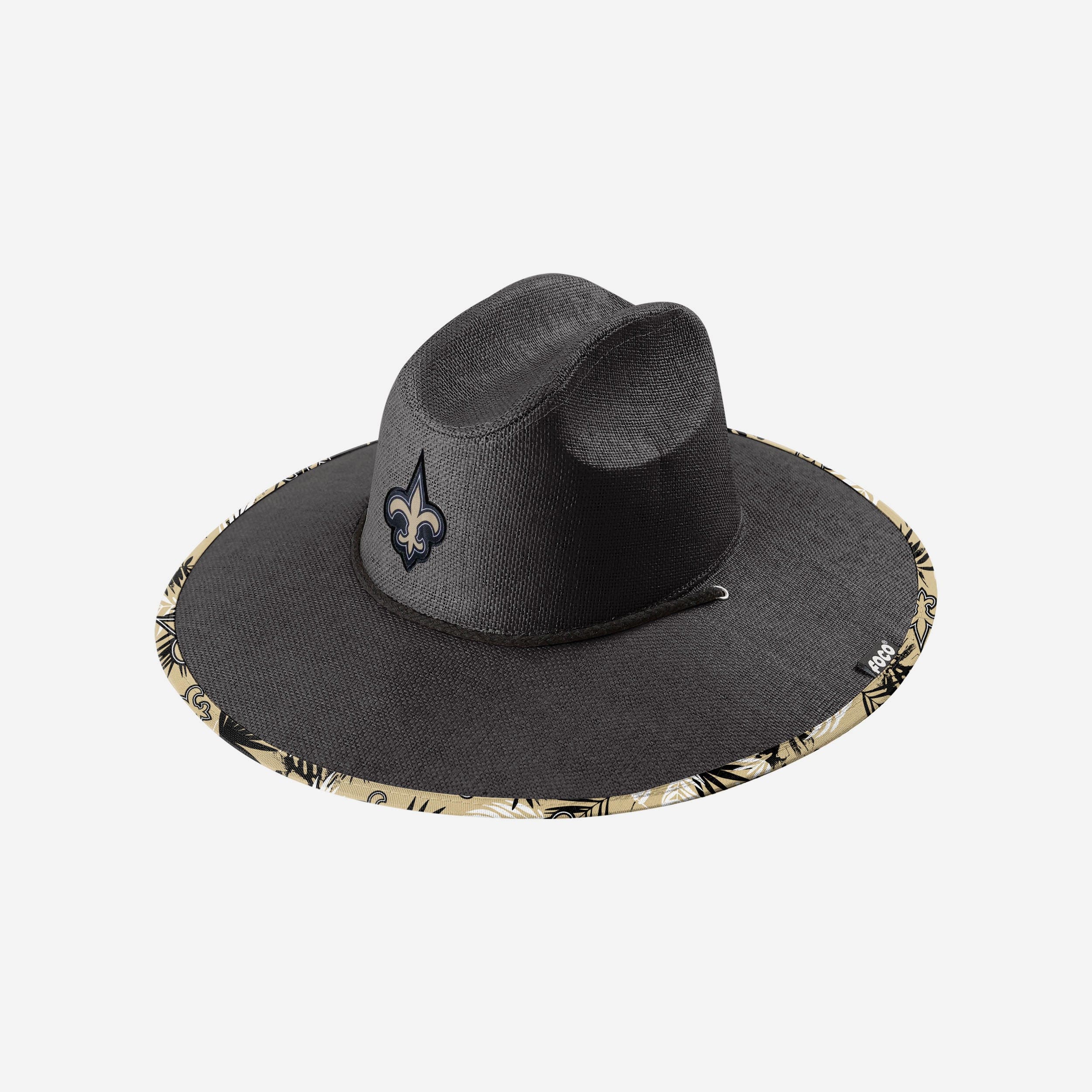 New Orleans Saints Team Color Straw Hat 3 New Orleans Saints Team Color Straw Hat