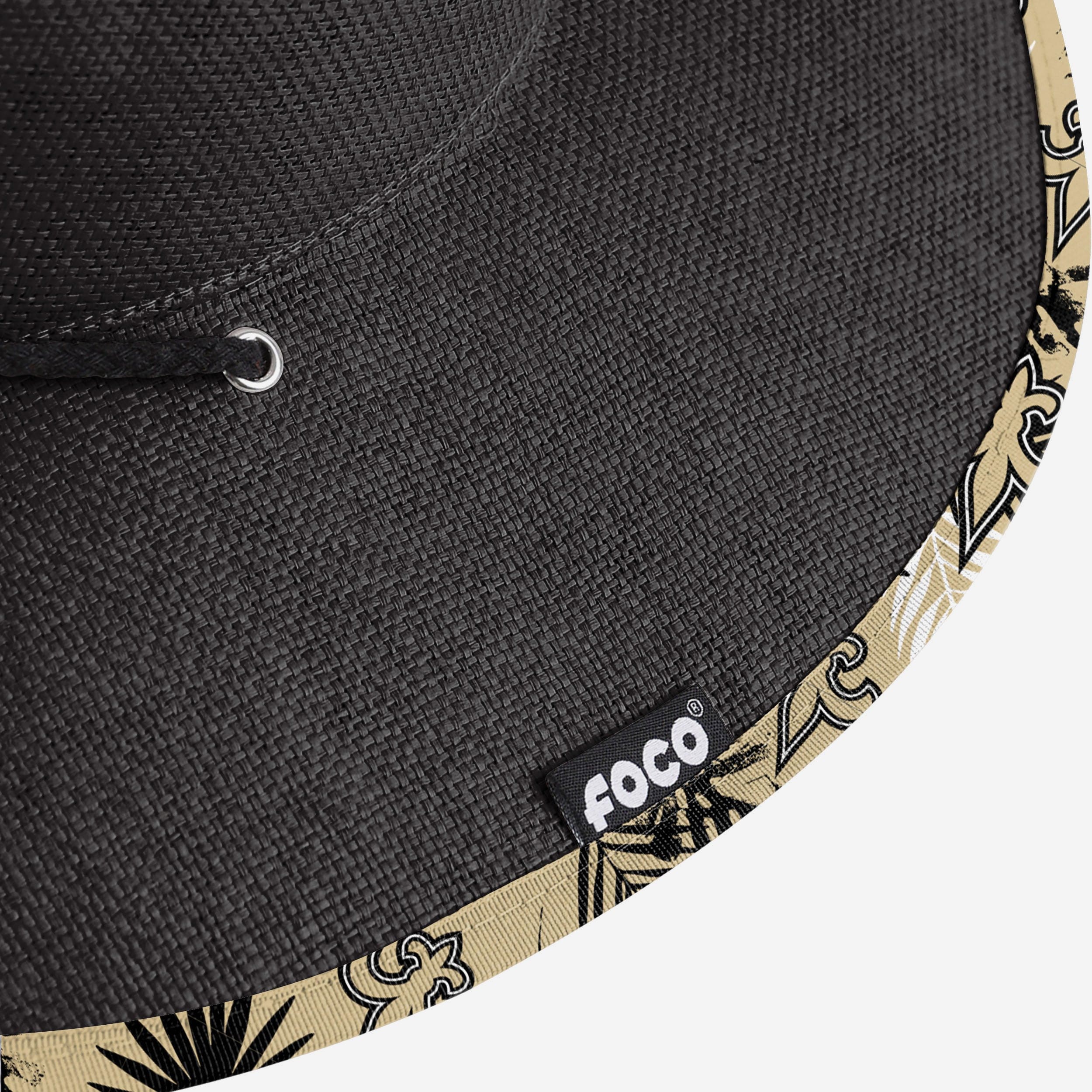 New Orleans Saints Team Color Straw Hat 7 New Orleans Saints Team Color Straw Hat