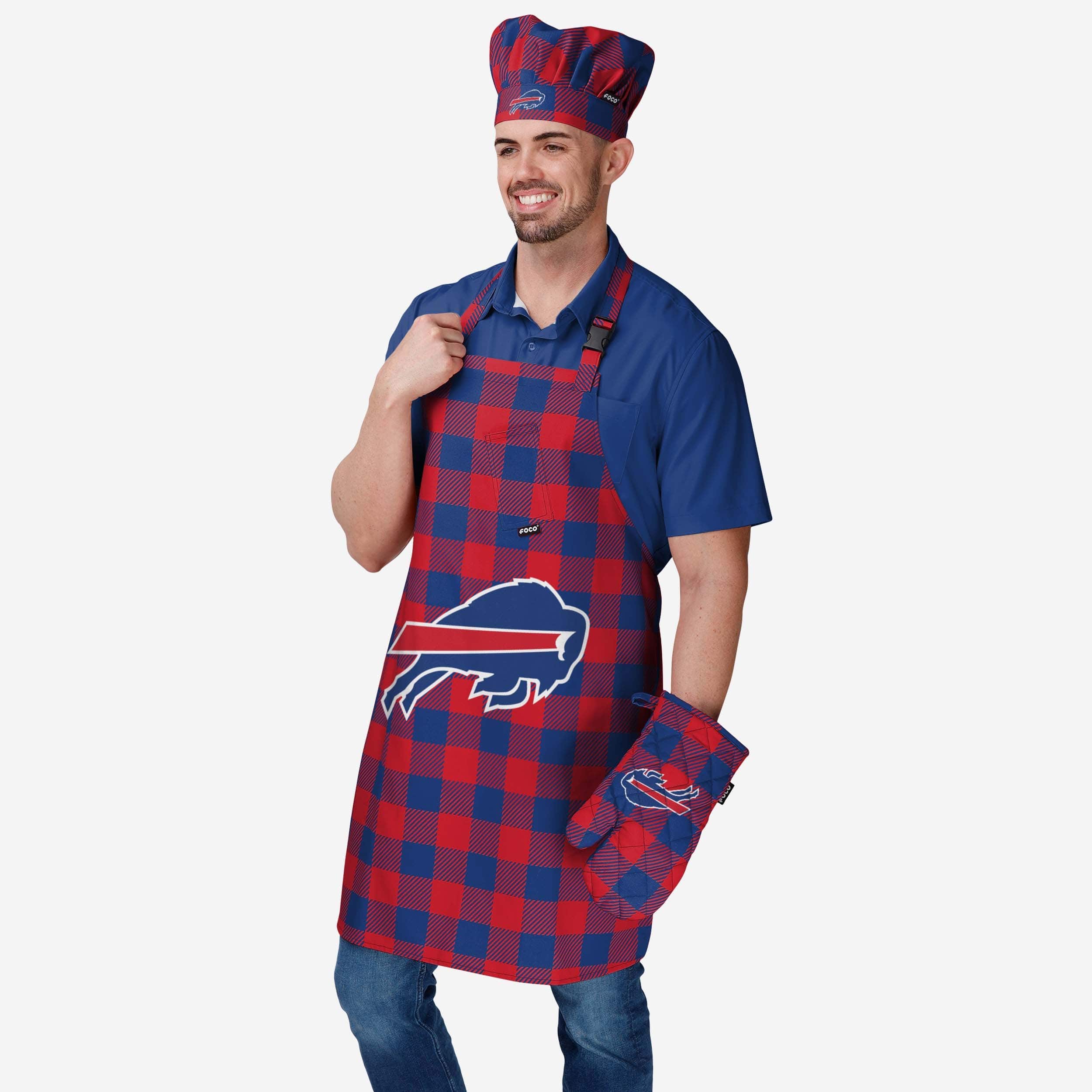 Buffalo Bills Plaid Chef Hat 2 Buffalo Bills Plaid Chef Hat