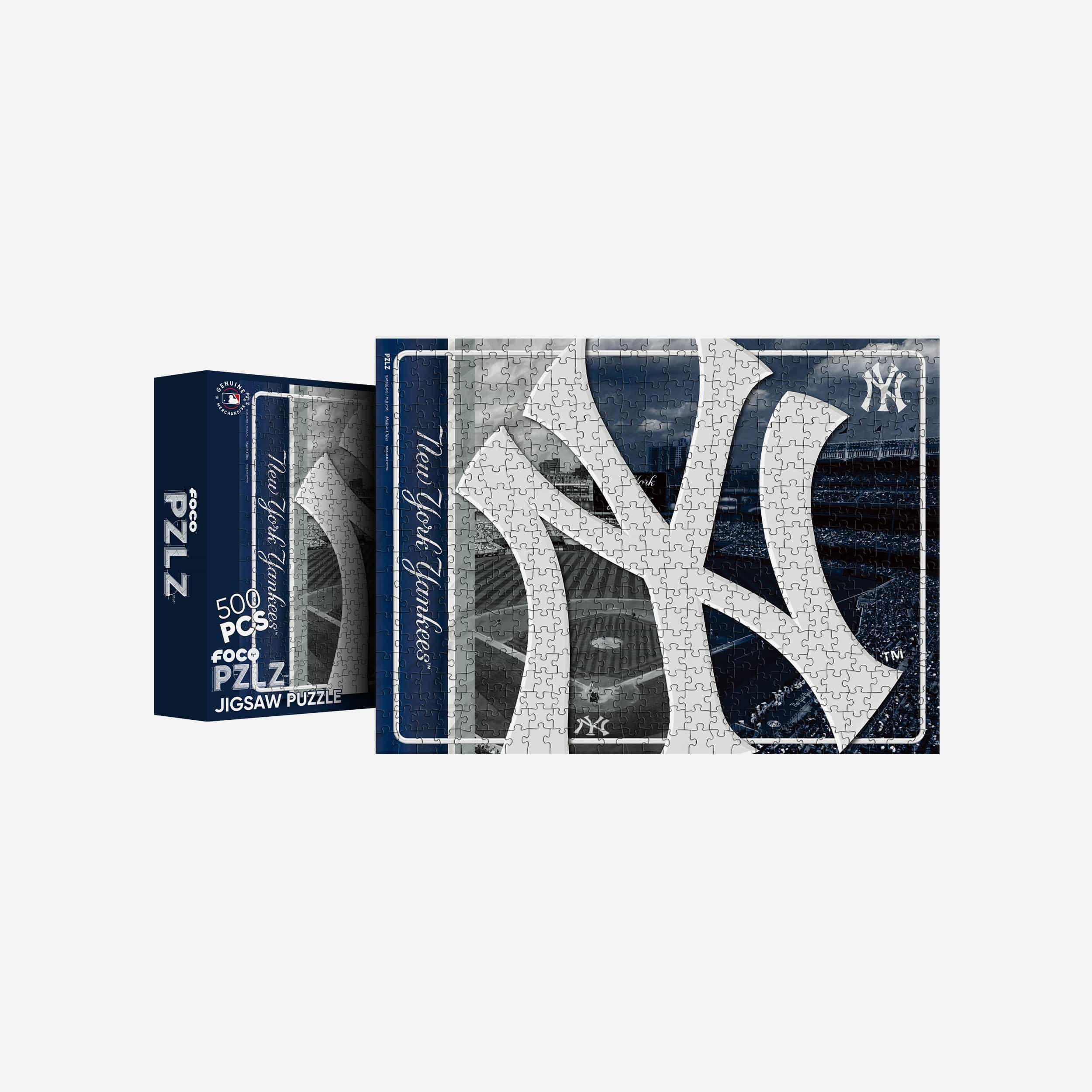 New York Yankees Big Logo 500 Piece Jigsaw Puzzle PZLZ