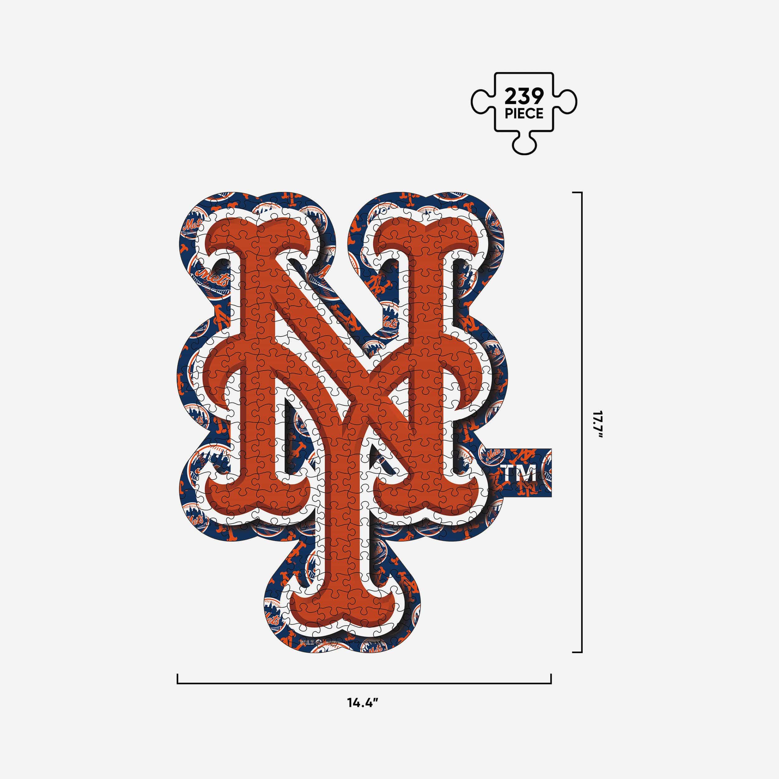 New York Mets Logo Wood Jigsaw Puzzle PZLZ 3 New York Mets Logo Wood Jigsaw Puzzle PZLZ