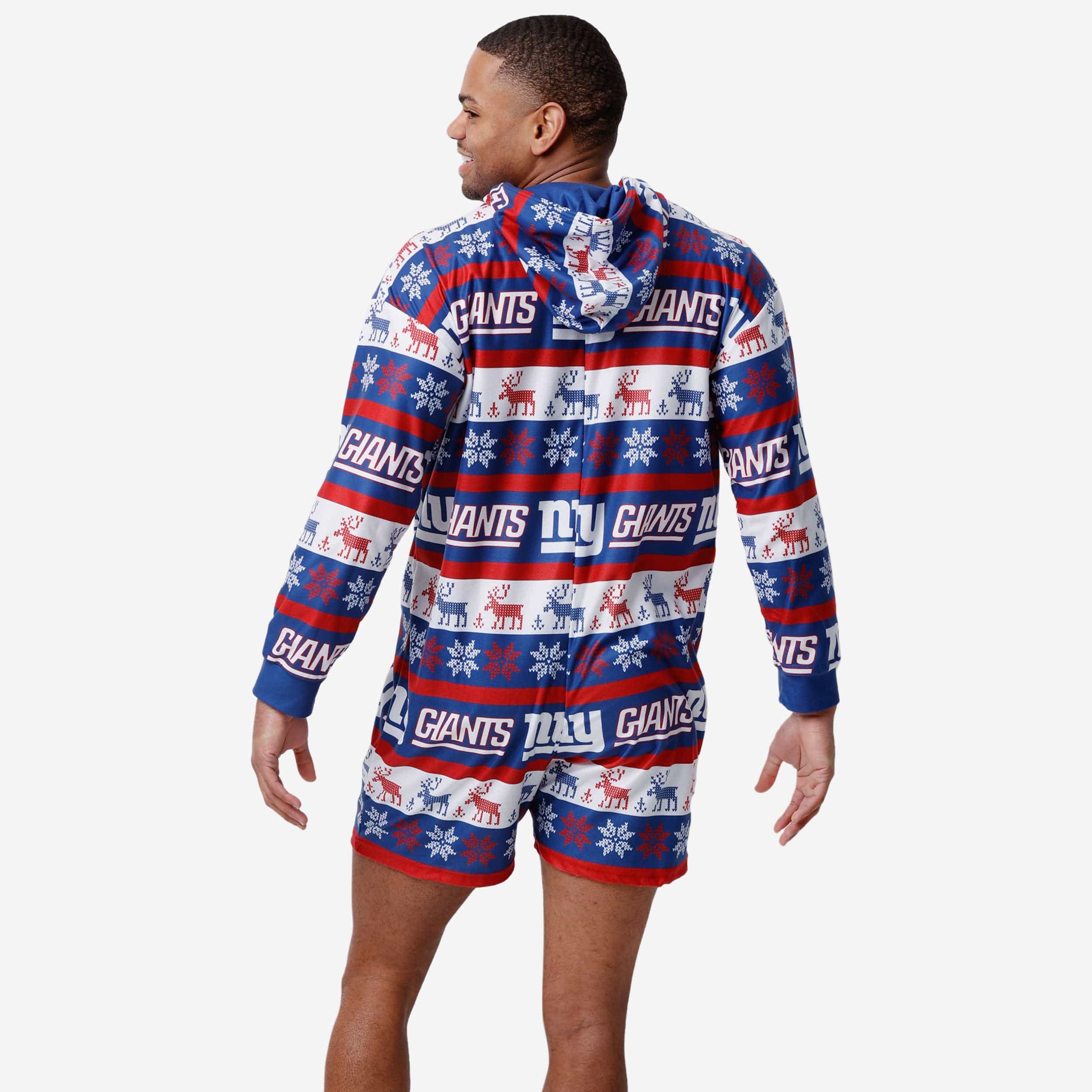 New York Giants Ugly Short One Piece Pajamas 2 New York Giants Ugly Short One Piece Pajamas