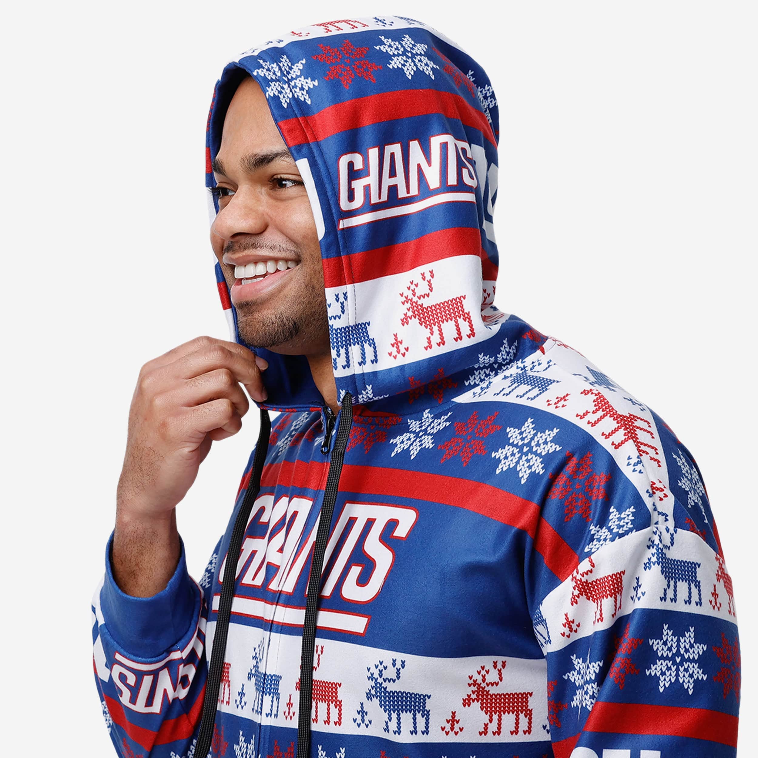 New York Giants Ugly Short One Piece Pajamas 3 New York Giants Ugly Short One Piece Pajamas