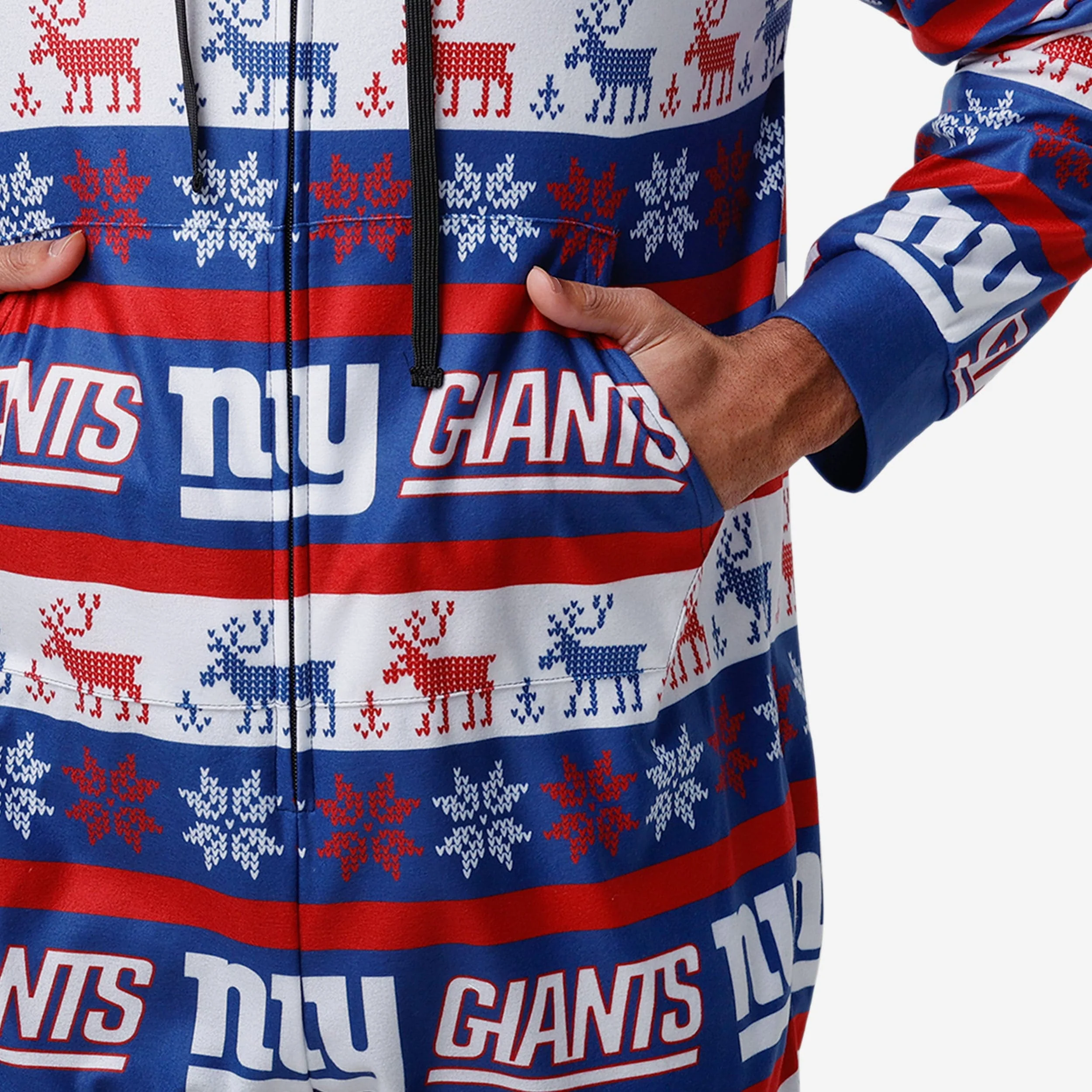 New York Giants Ugly Short One Piece Pajamas 4 New York Giants Ugly Short One Piece Pajamas