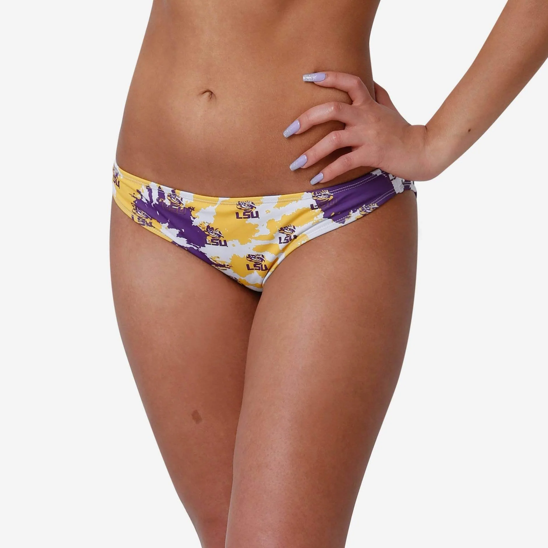 LSU Tigers Womens Paint Splash Bikini Bottom