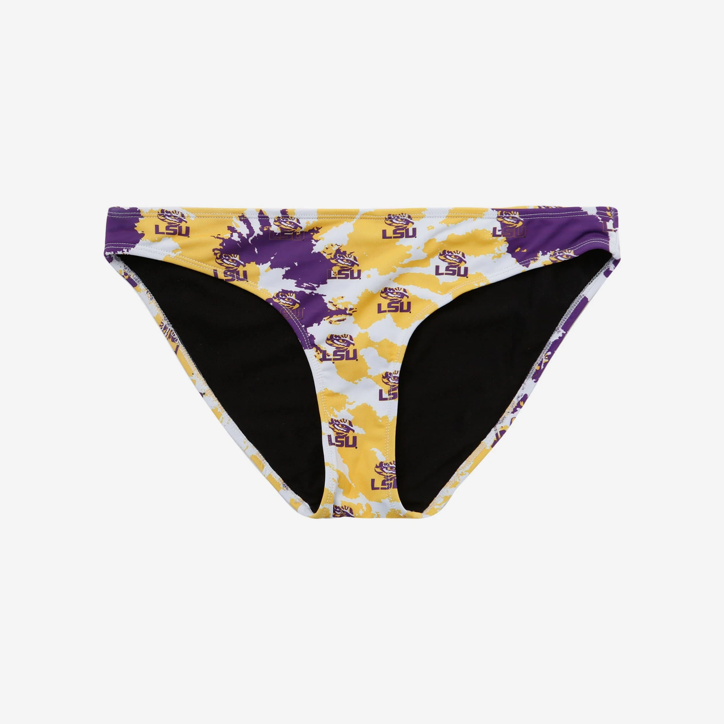 LSU Tigers Womens Paint Splash Bikini Bottom 2 LSU Tigers Womens Paint Splash Bikini Bottom