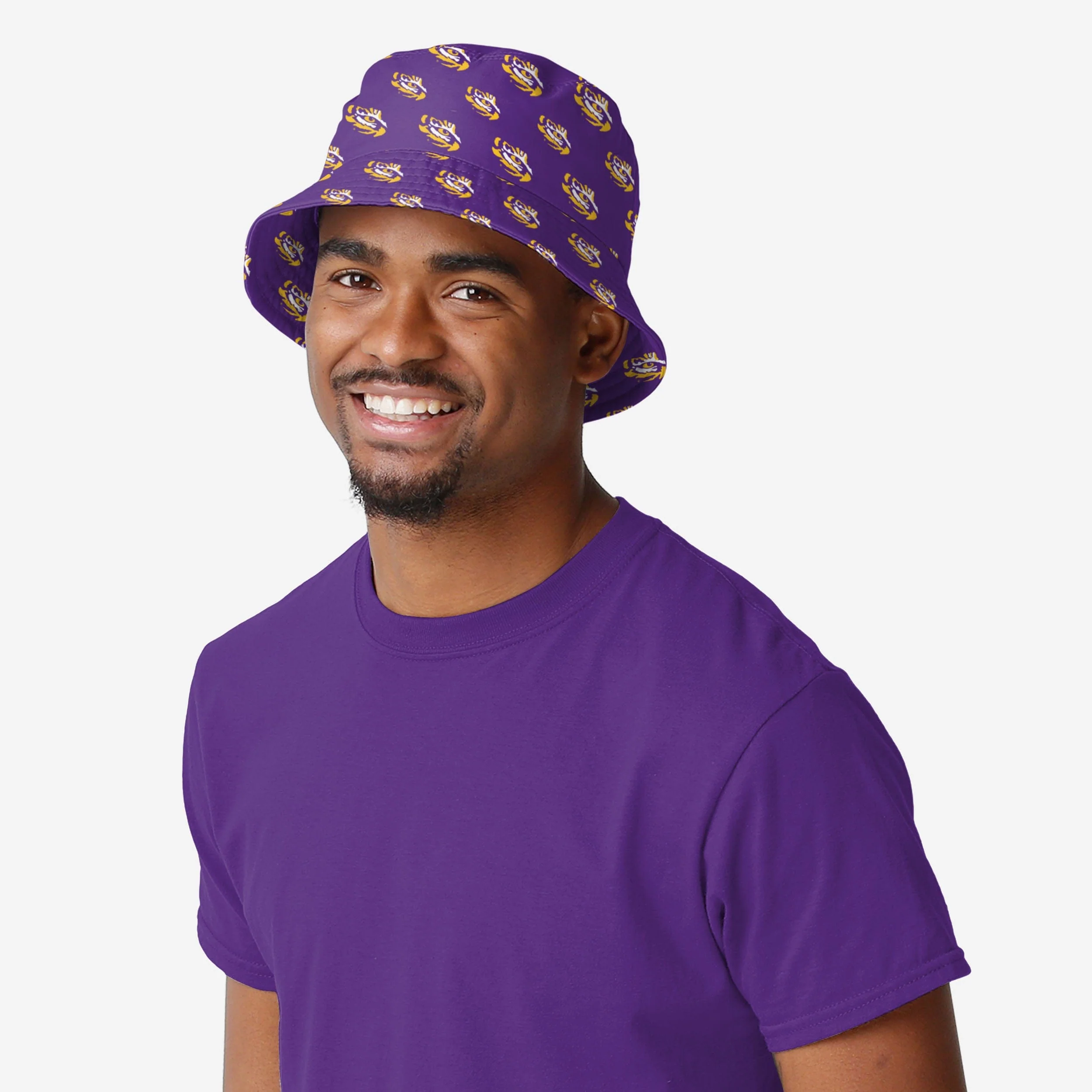 LSU Tigers Mini Print Bucket Hat 2 LSU Tigers Mini Print Bucket Hat