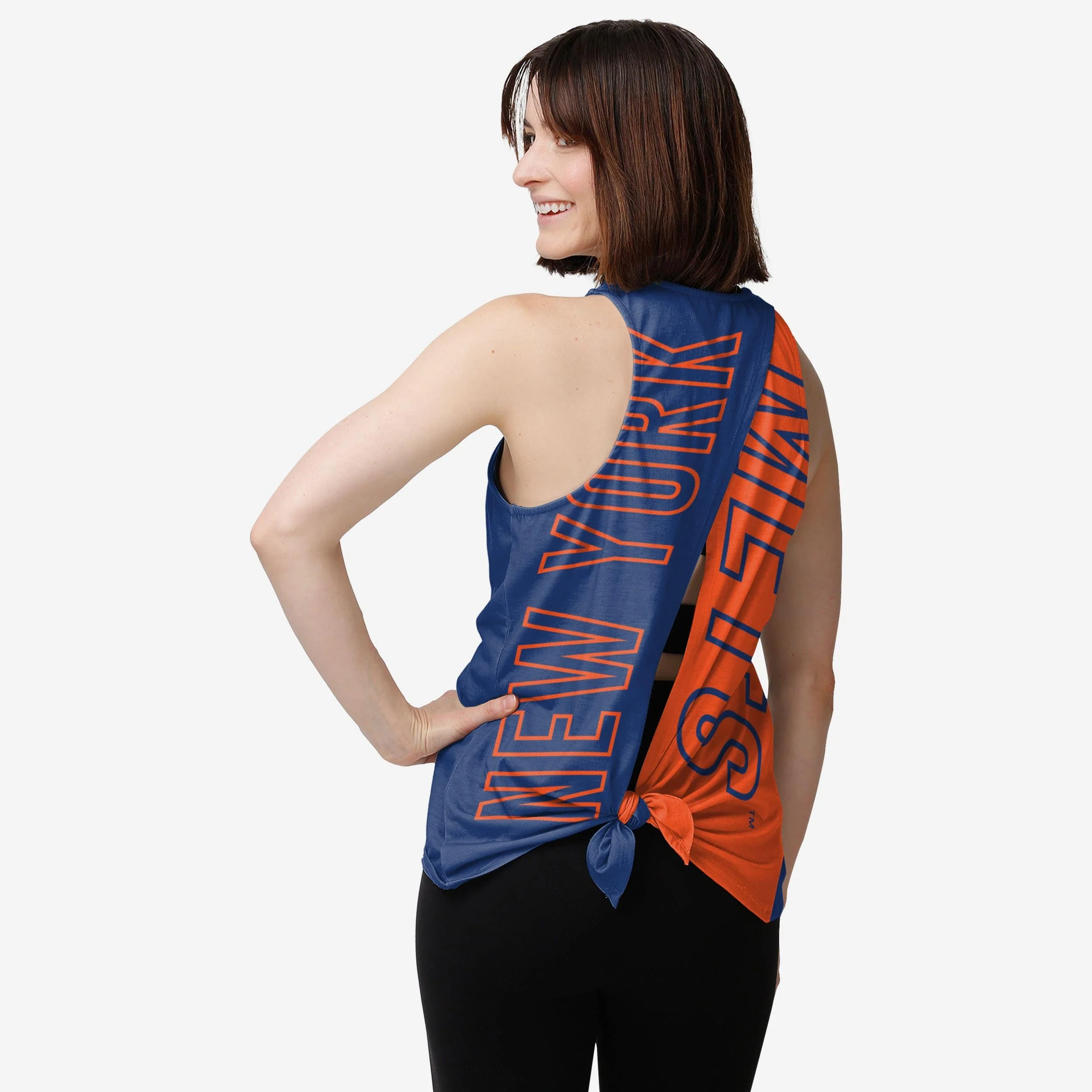 New York Mets Womens Tie-Breaker Sleeveless Top