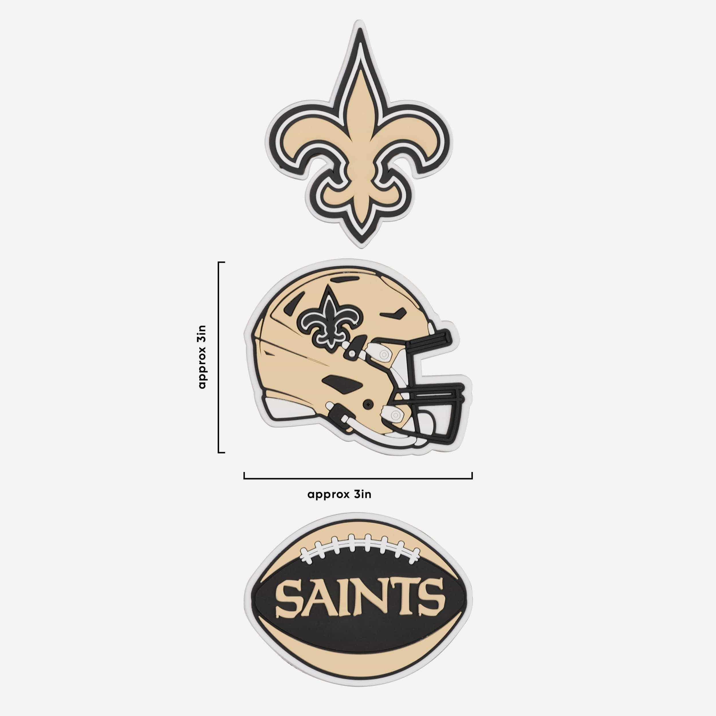New Orleans Saints 3 Pack Tailgate Tote Charms 4 New Orleans Saints 3 Pack Tailgate Tote Charms